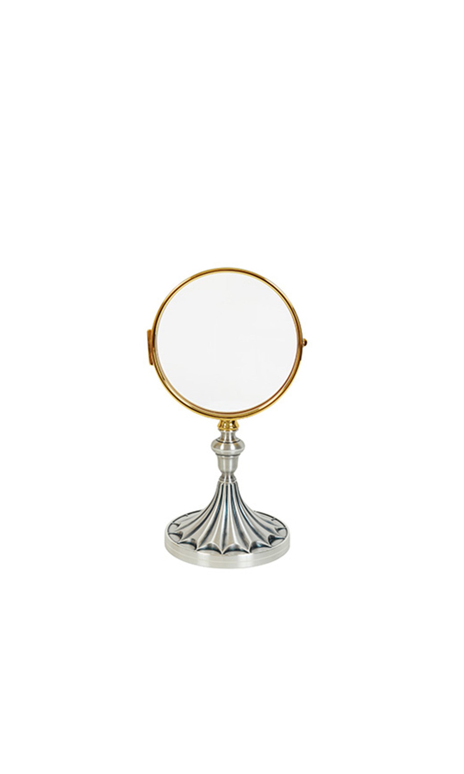 Teca per ostia Altezza 30 cm Diametro 15 cm in Ottone Argento