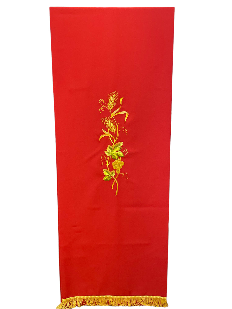 Coprileggio Liturgico di vari colori con ricamo grano ed uva in poliestere