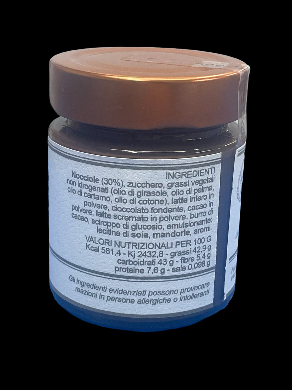 Crema spalmabile gianduia vasetto 140gr.