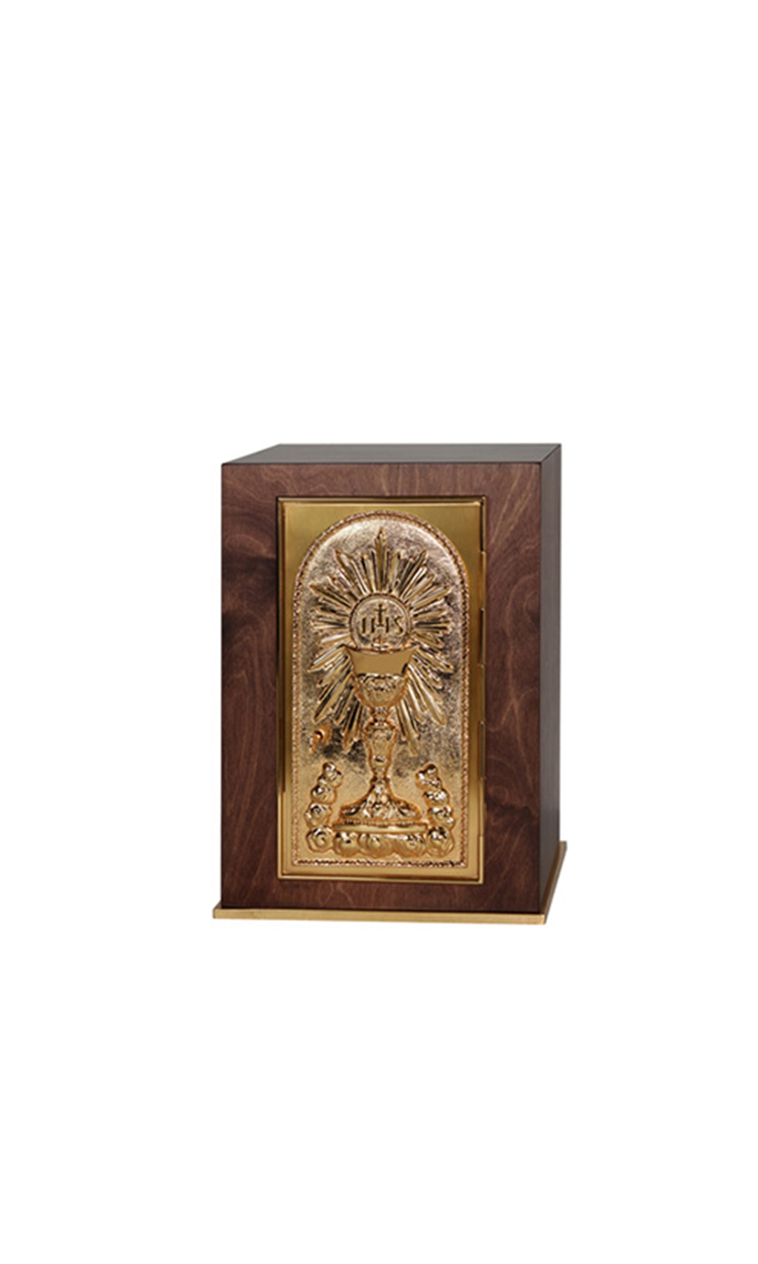 Tabernacolo in Legno colore Noce Bassorilievo Oro Misura Large