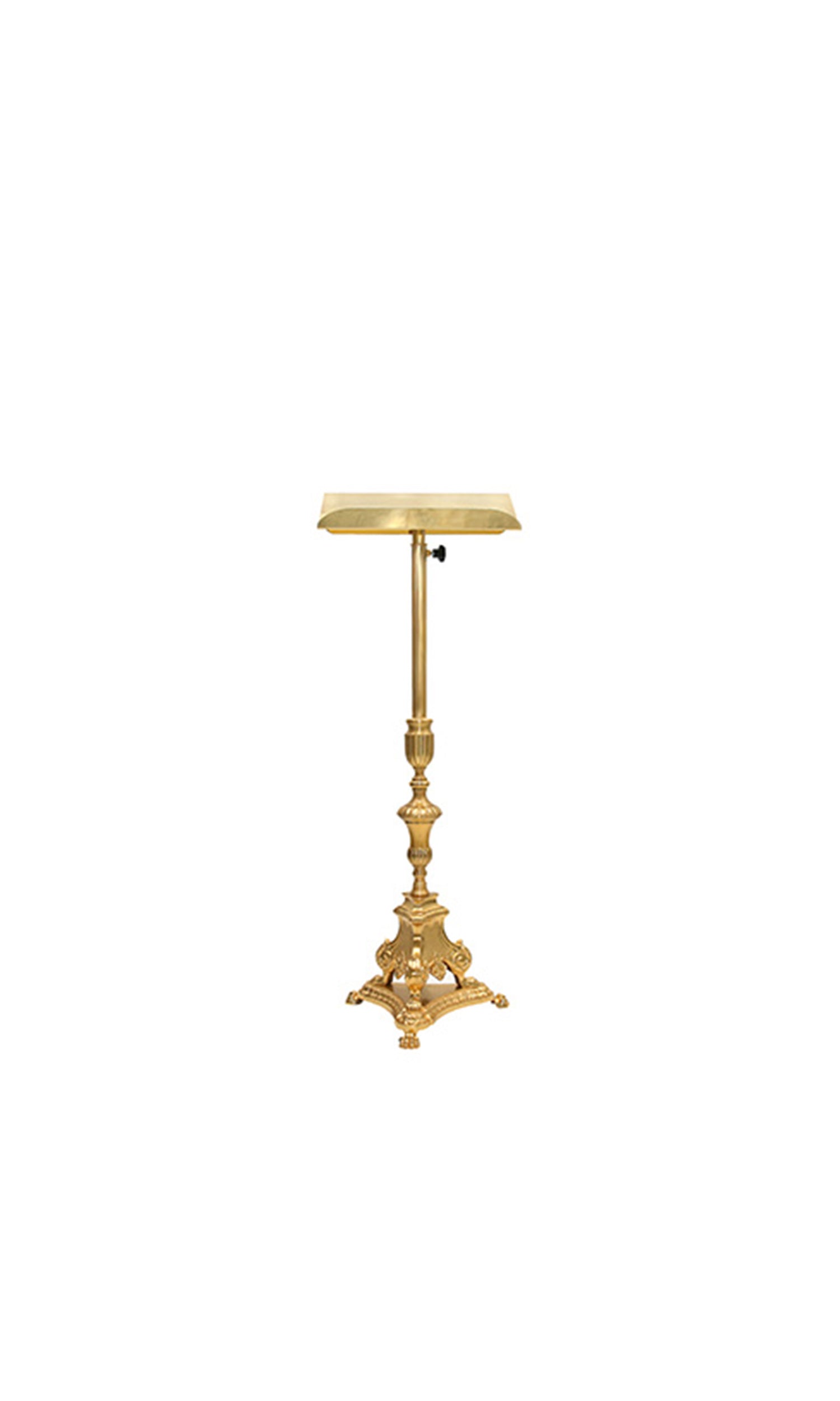 Leggio astile da Altare in Bronzo fuso Altezza 115 cm Piede barocco