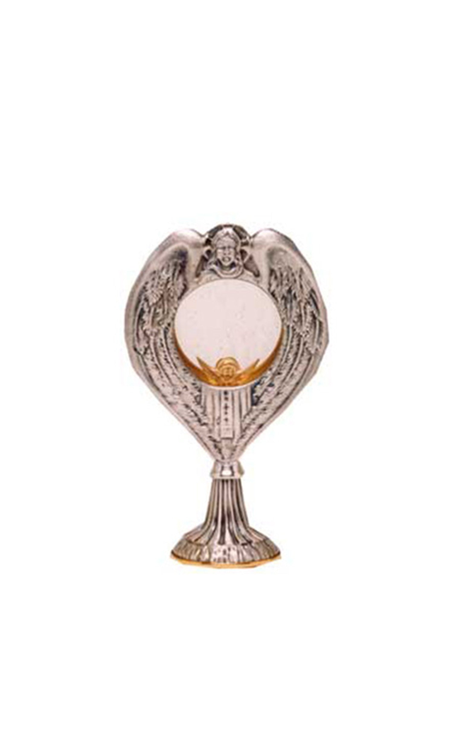 Teca per Santissimo Sacramento con cornice Ali di angelo Altezza 23 cm