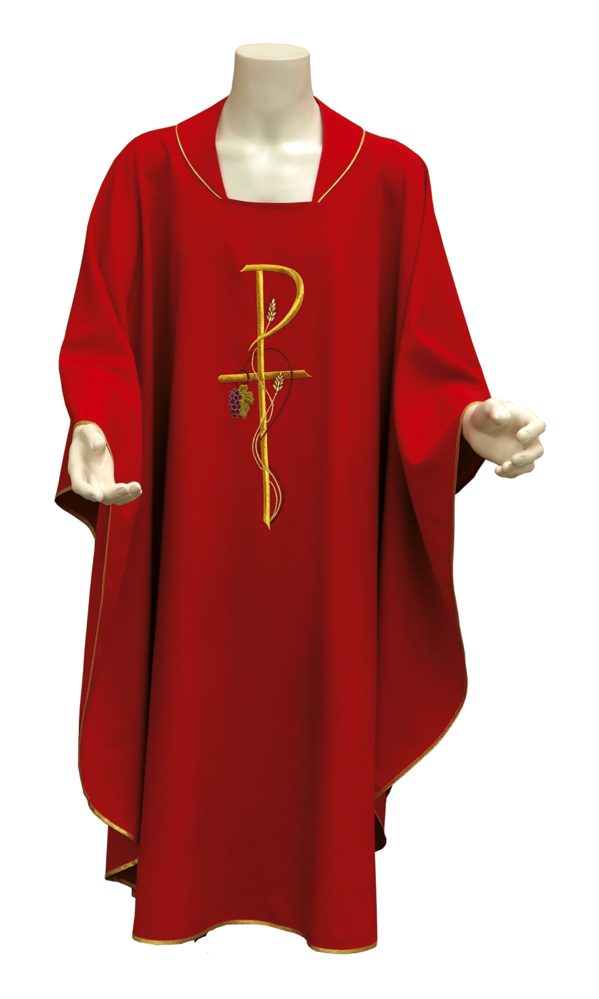 Casula con Ricamo Spiga e Uva (Colori Liturgici Disponibili)