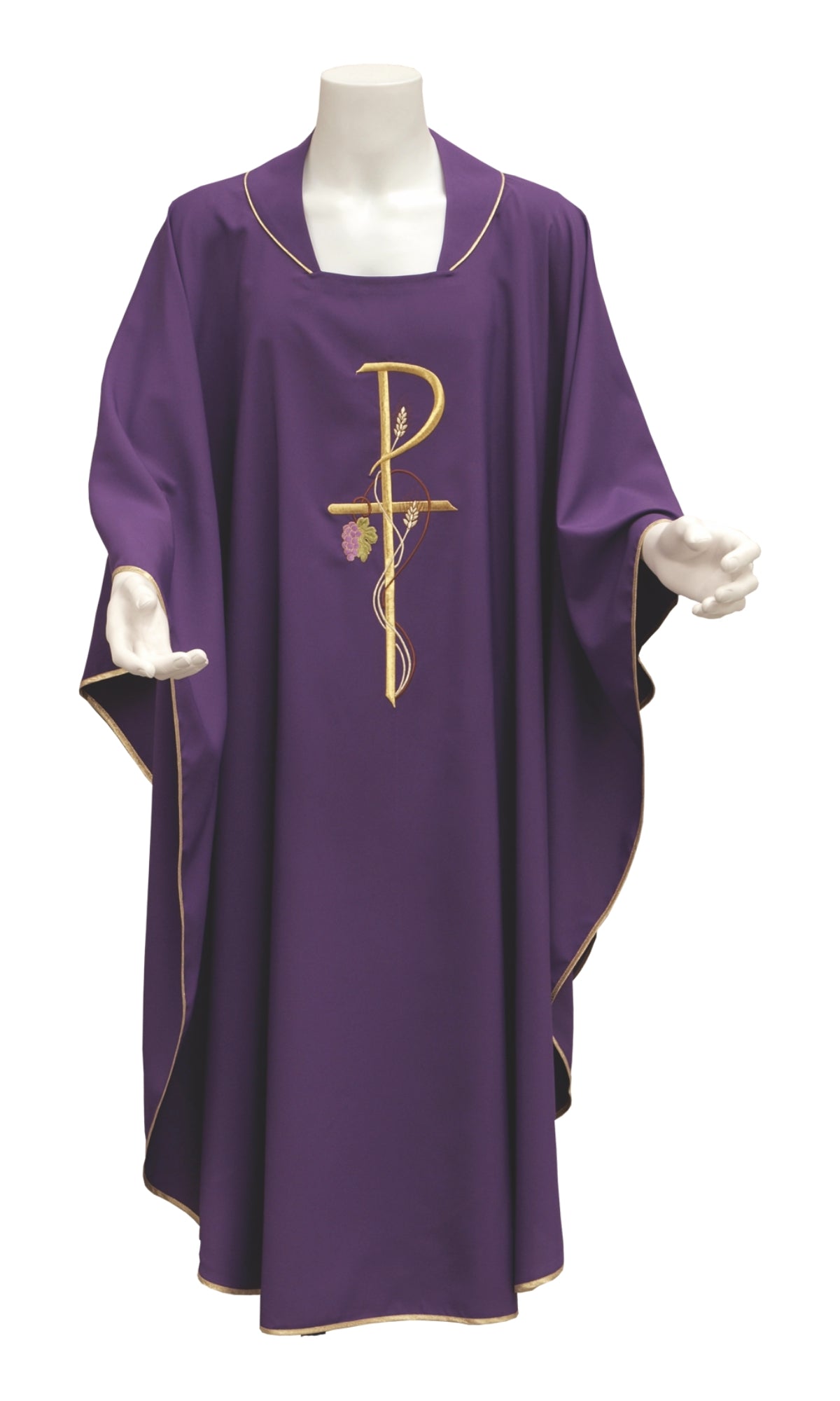 Casula con Ricamo Spiga e Uva (Colori Liturgici Disponibili)