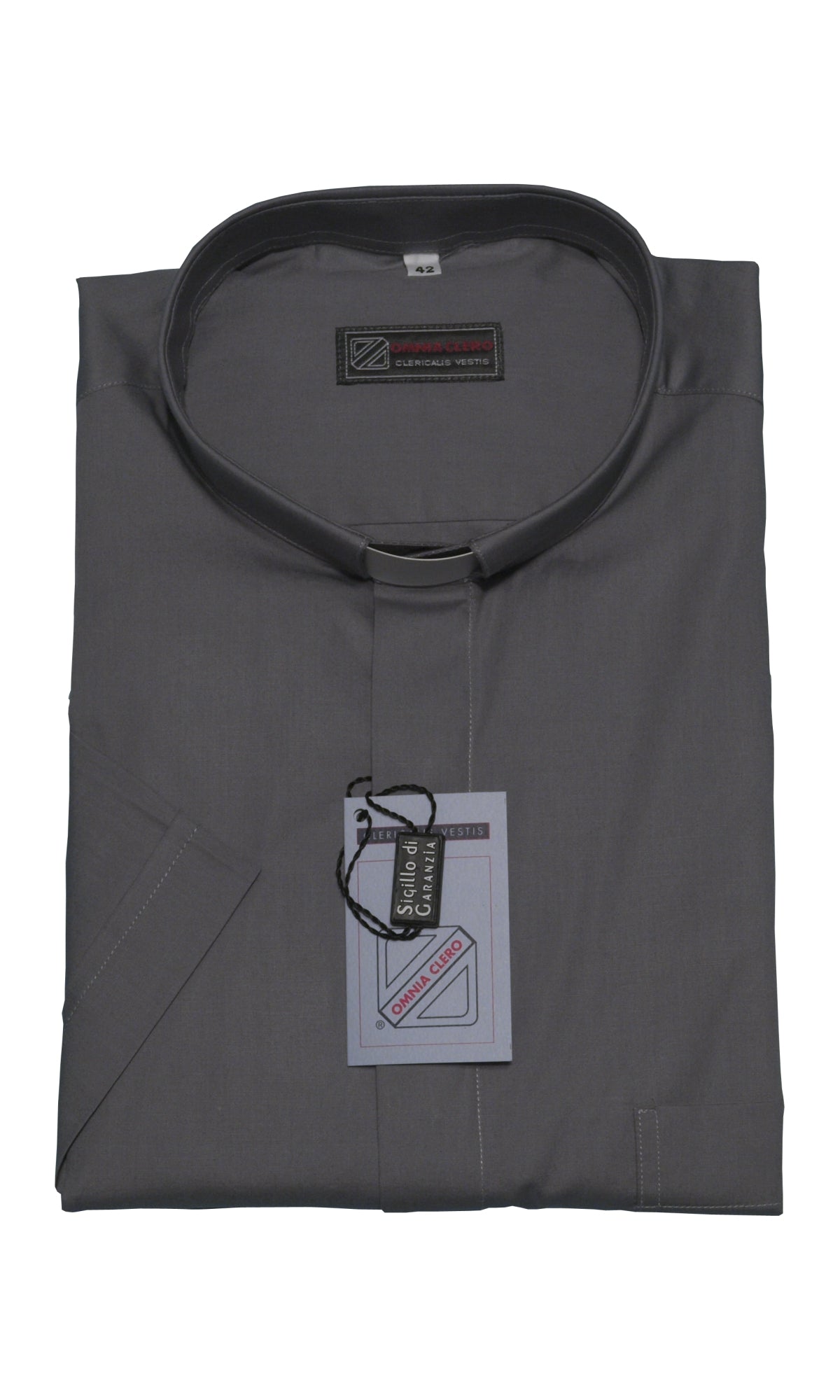 Camicia da Sacerdote Manica Corta Collo Clergy in Cotone 100% Diversi Colori
