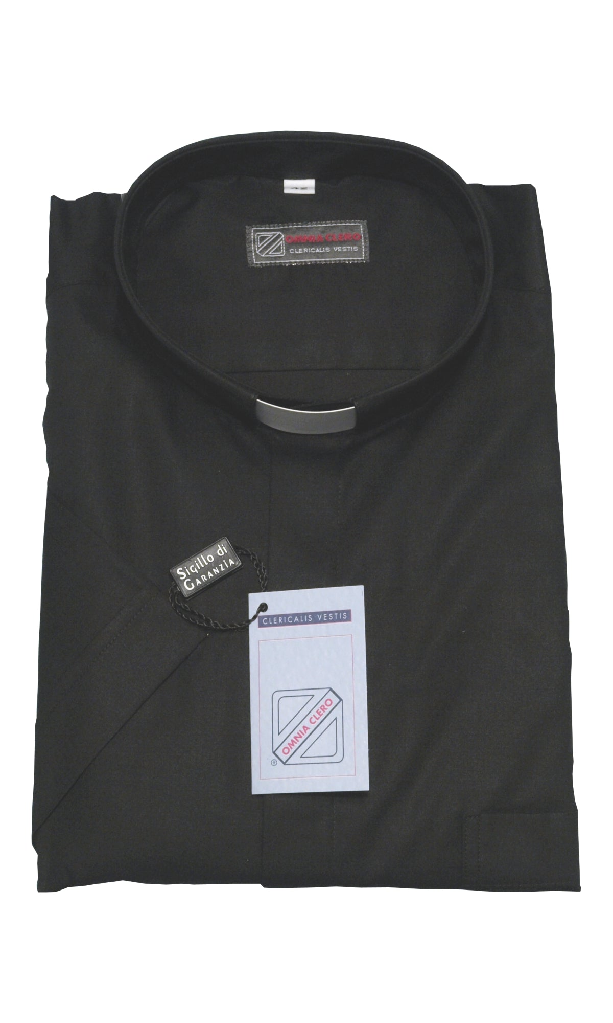 Camicia da Sacerdote Manica Corta Collo Clergy in Cotone 100% Diversi Colori