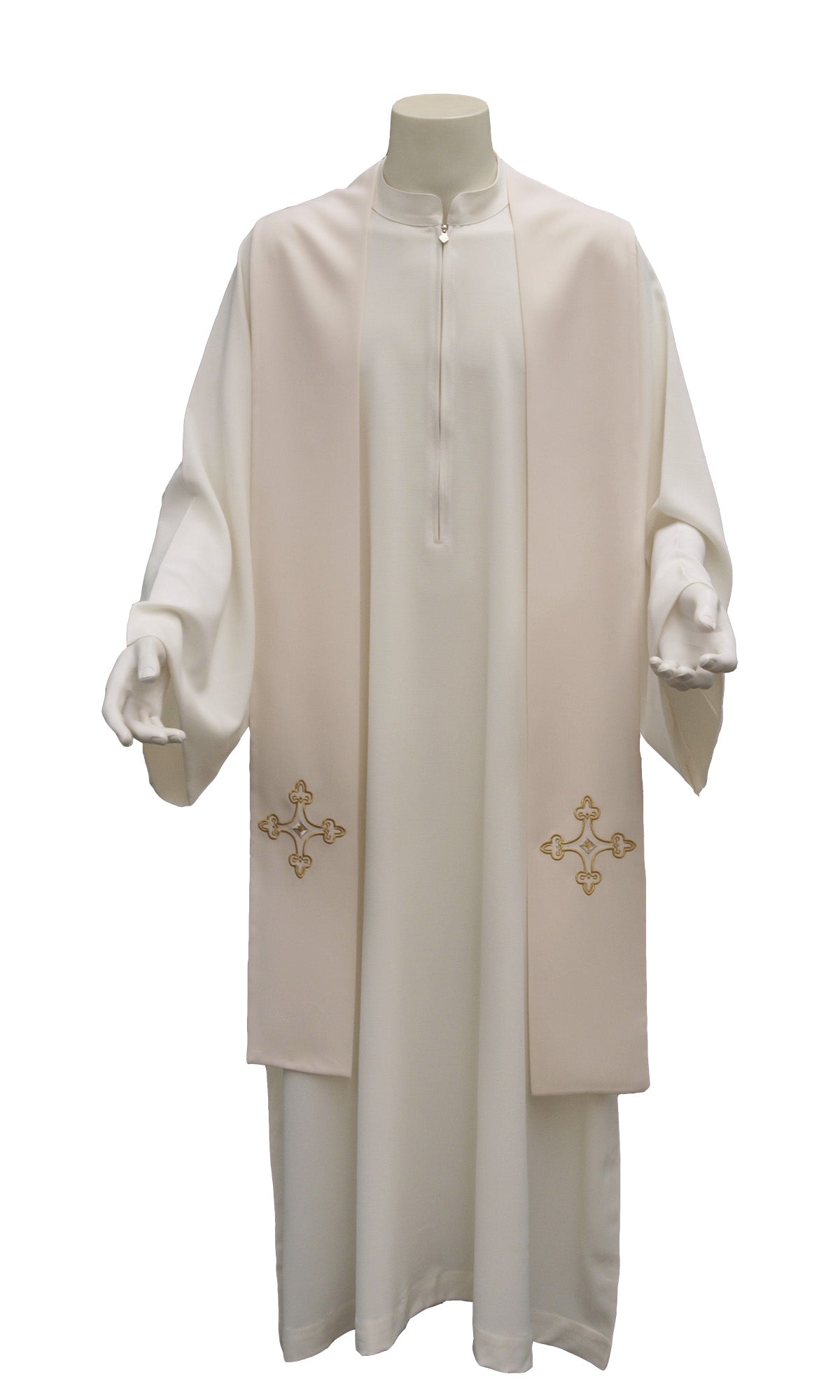 Stola per Sacerdote Con Ricamo Croce Barocca ( Colori Liturgici Disponibili)
