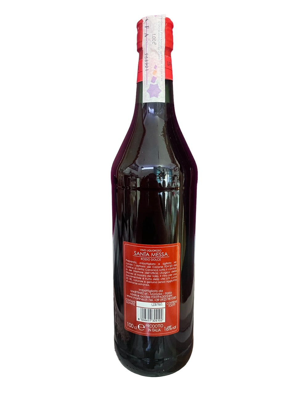 Vino Santa Messa rosso dolce Martinez