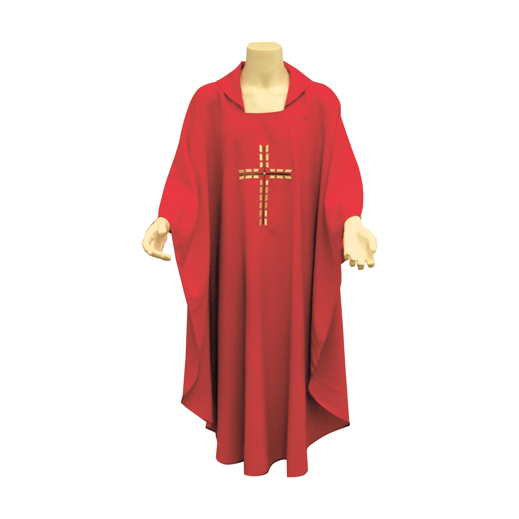 Casula Sacerdotale in Poliestere Leggero Croce Spezzata (Disp. Colori Liturgici)