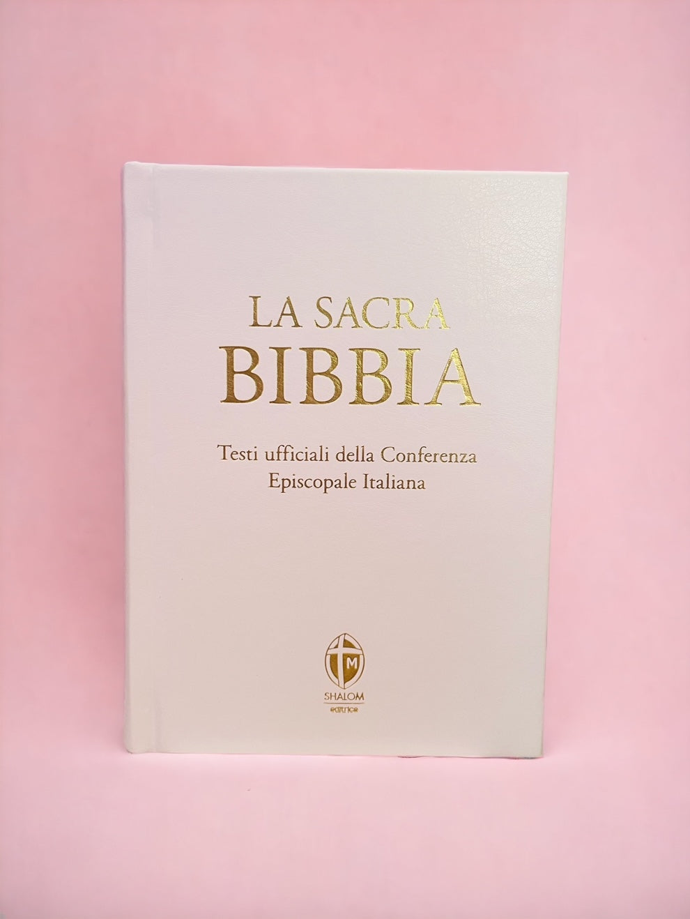 Sacra Bibbia "La via della Pace" con caratteri grandi Copertina bianca