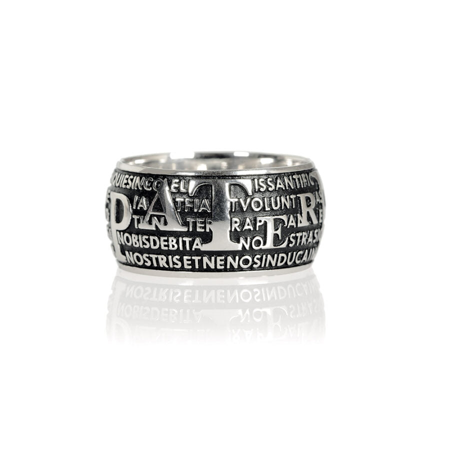 Anello Padre Nostro in Argento 925