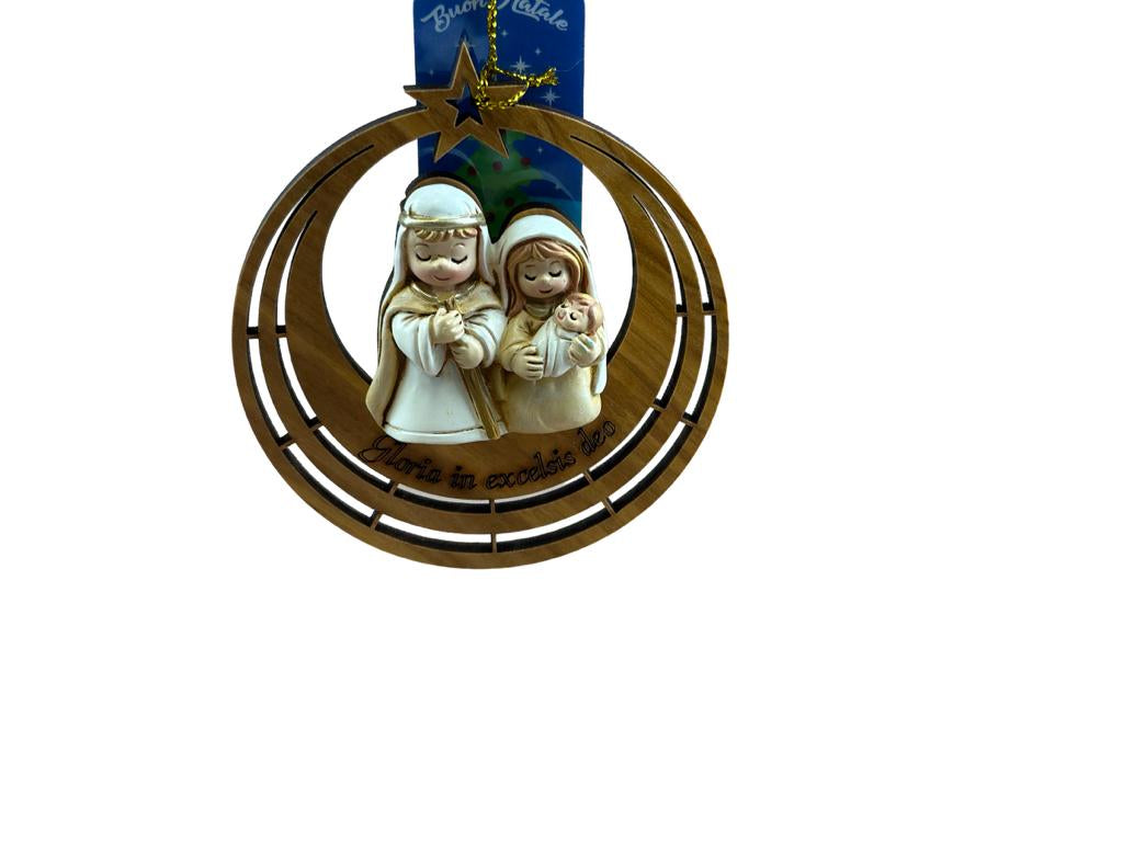 Addobbo Natalizio in Legno d'Ulivo (Diverse Frome: albero di natale, palla di natale)