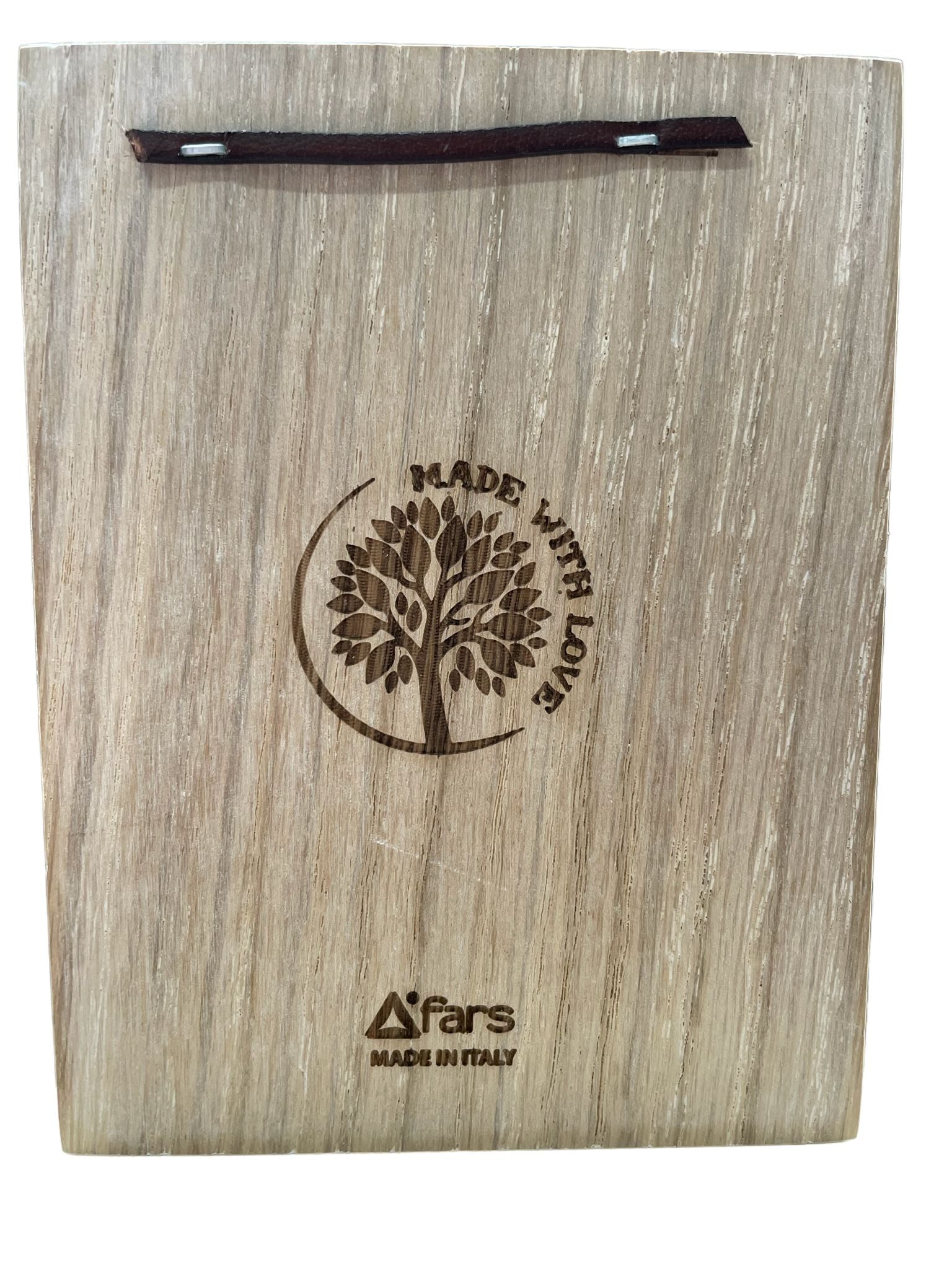 Quadretto di Natale in Legno con Dettagli a Rilievo 9 x 12 cm