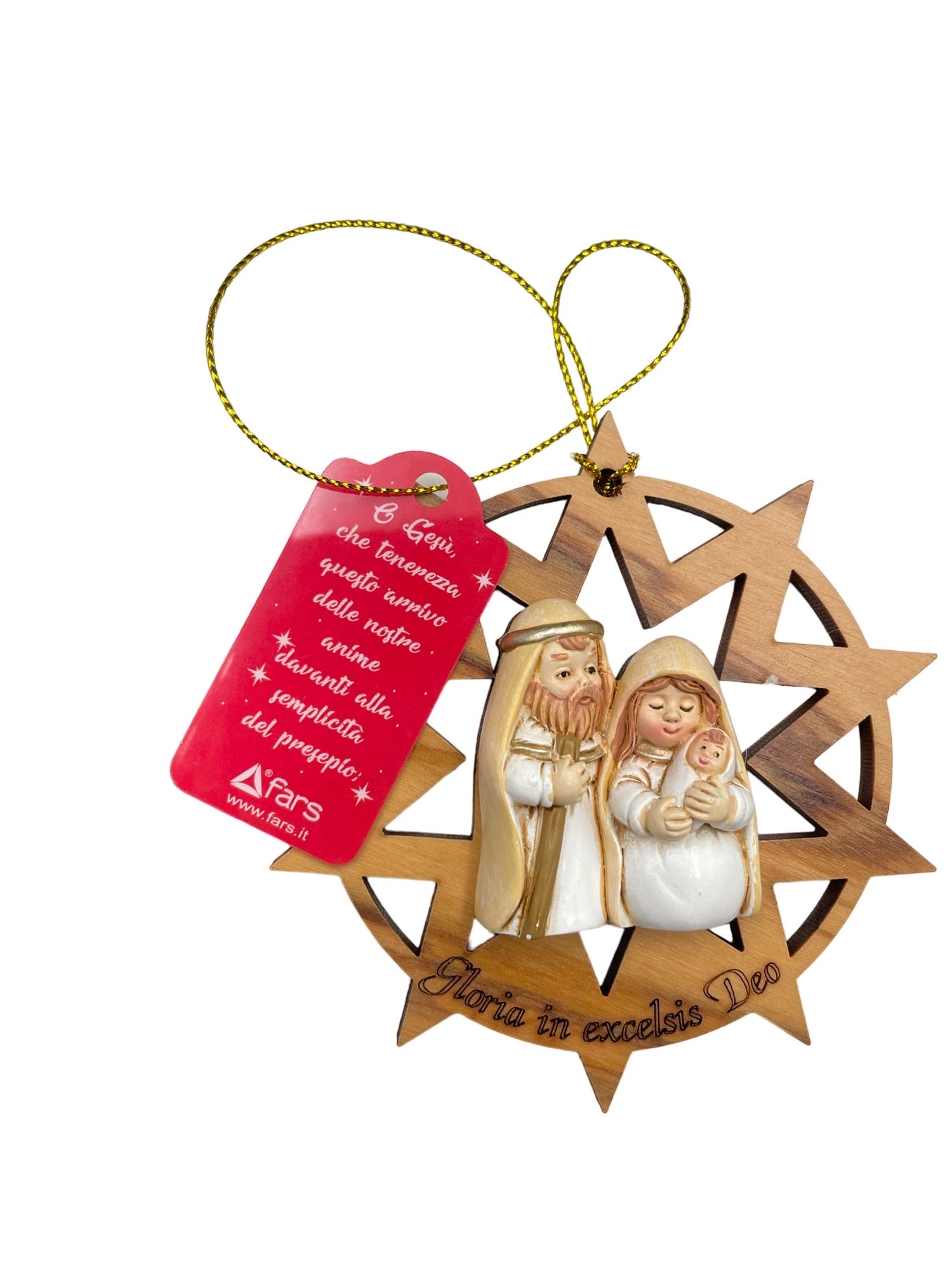 Addobbo Natalizio in Legno d'Ulivo (Diverse Frome: albero di natale, palla di natale)