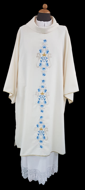 Dalmatica con Ricamo Monogramma Mariano M Rose