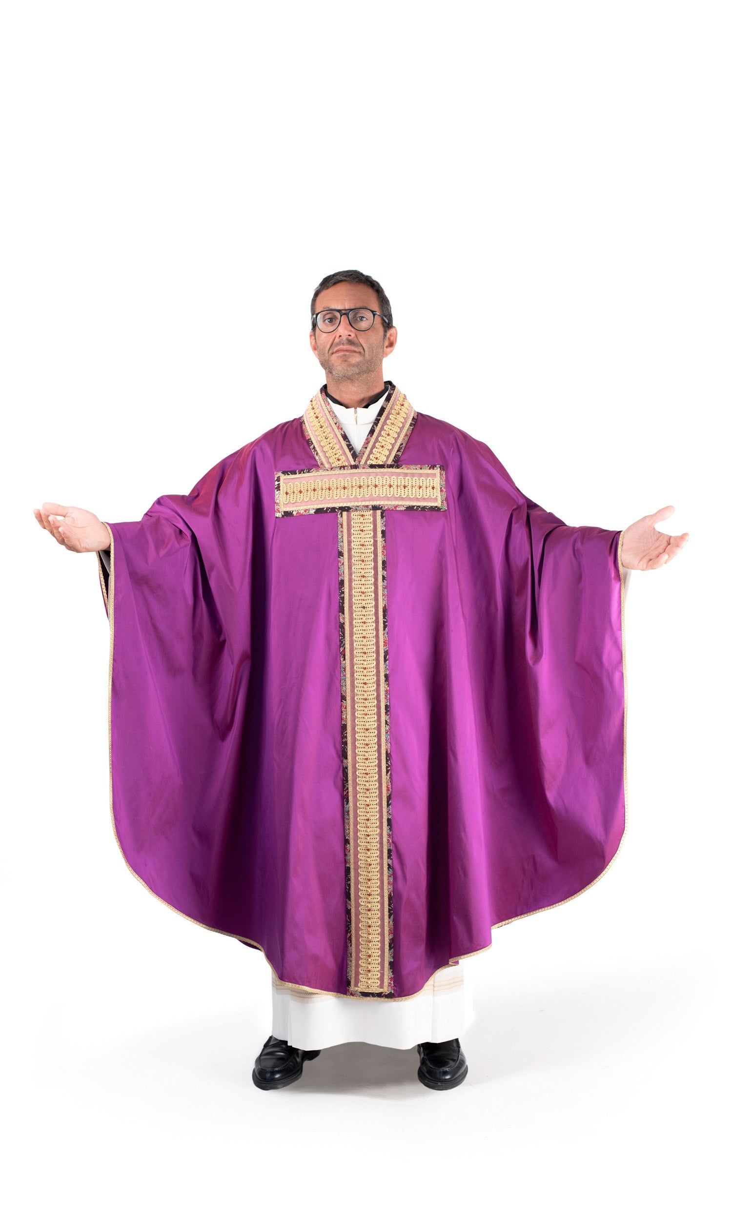 Casula morello in seta LINEA PREMIERE