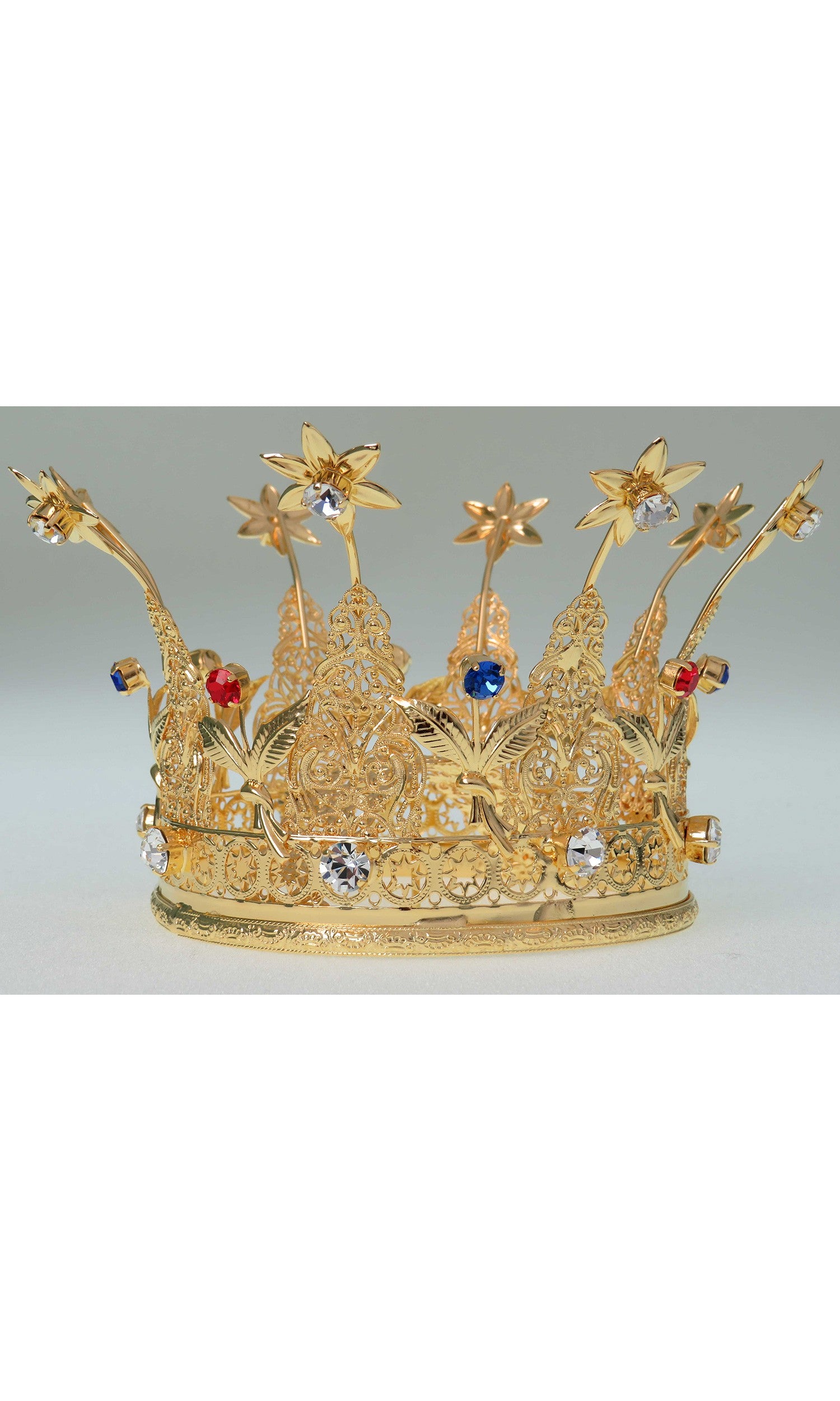 Corona principesca per statua religiosa 10 cm