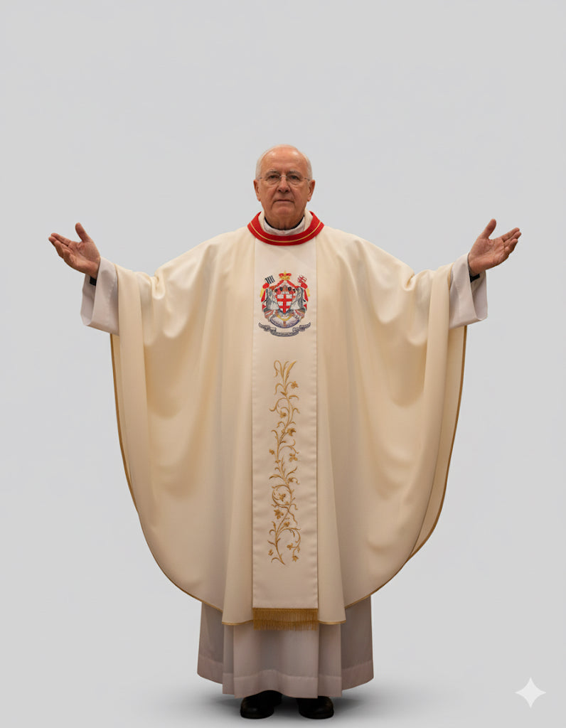 Casula Personalizzata per l'Ordine dei Templari Sallia di Pura Lana
