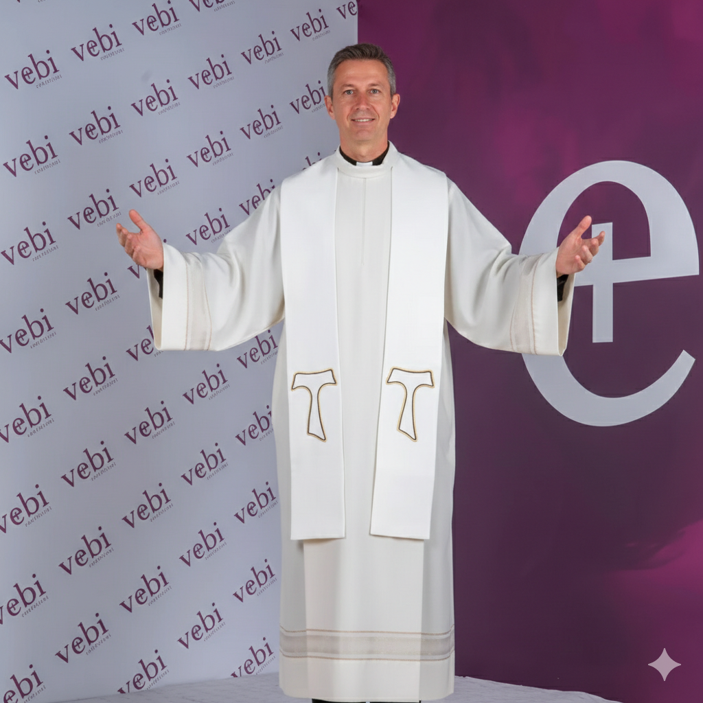 Stola per Sacerdote Ricamo TAU in Poliestere nei (4 colori Liturgici)