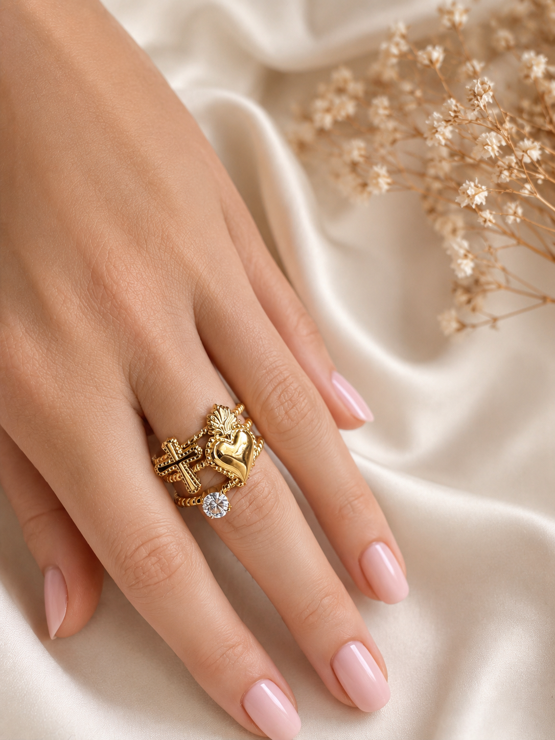 Anello regolabile con simboli