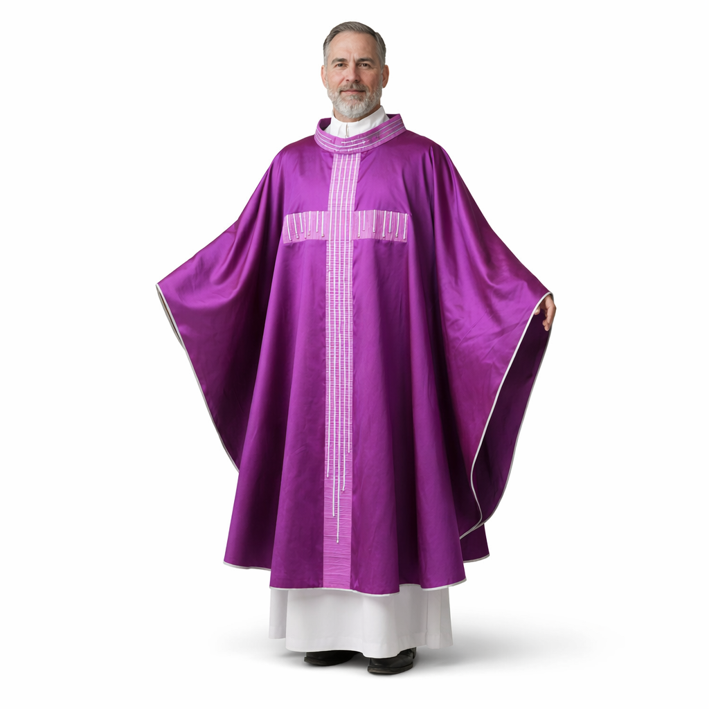 Casula Collo Coreana Stolone TAU (Colori Liturgici Disponibili)