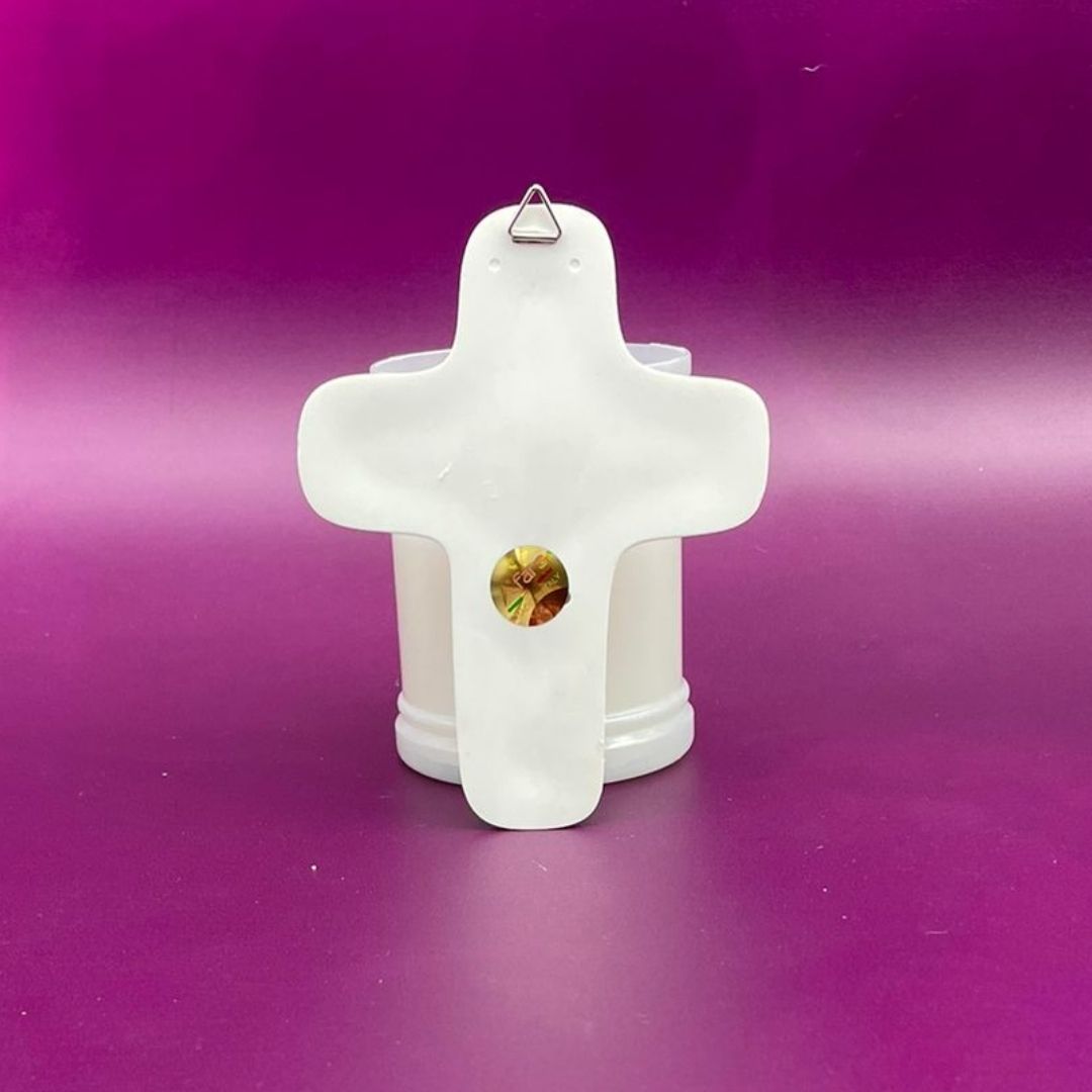 Croce Comunione Effetto Pietra in Elegante Confezione