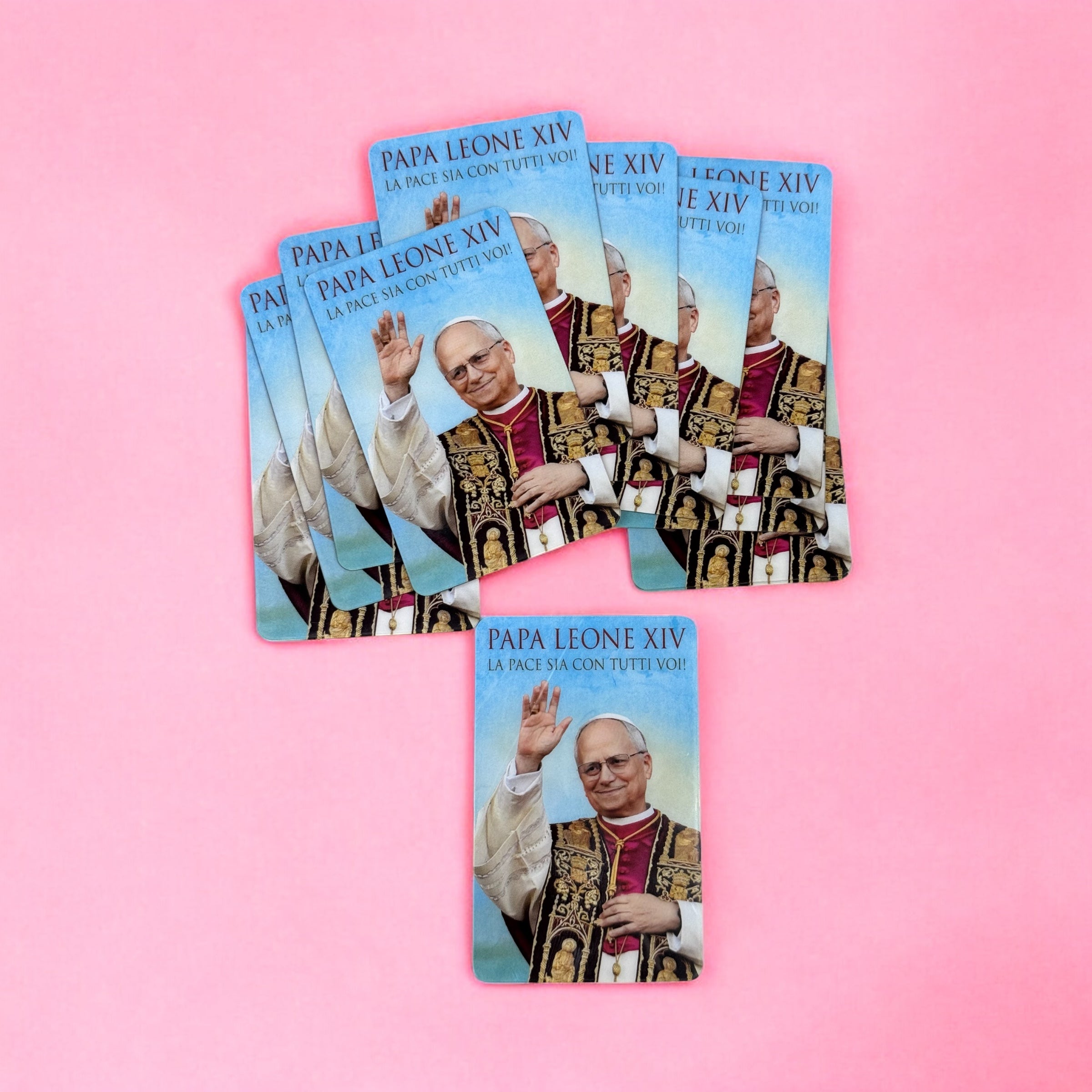 Card plastificate Papa Leone XIV