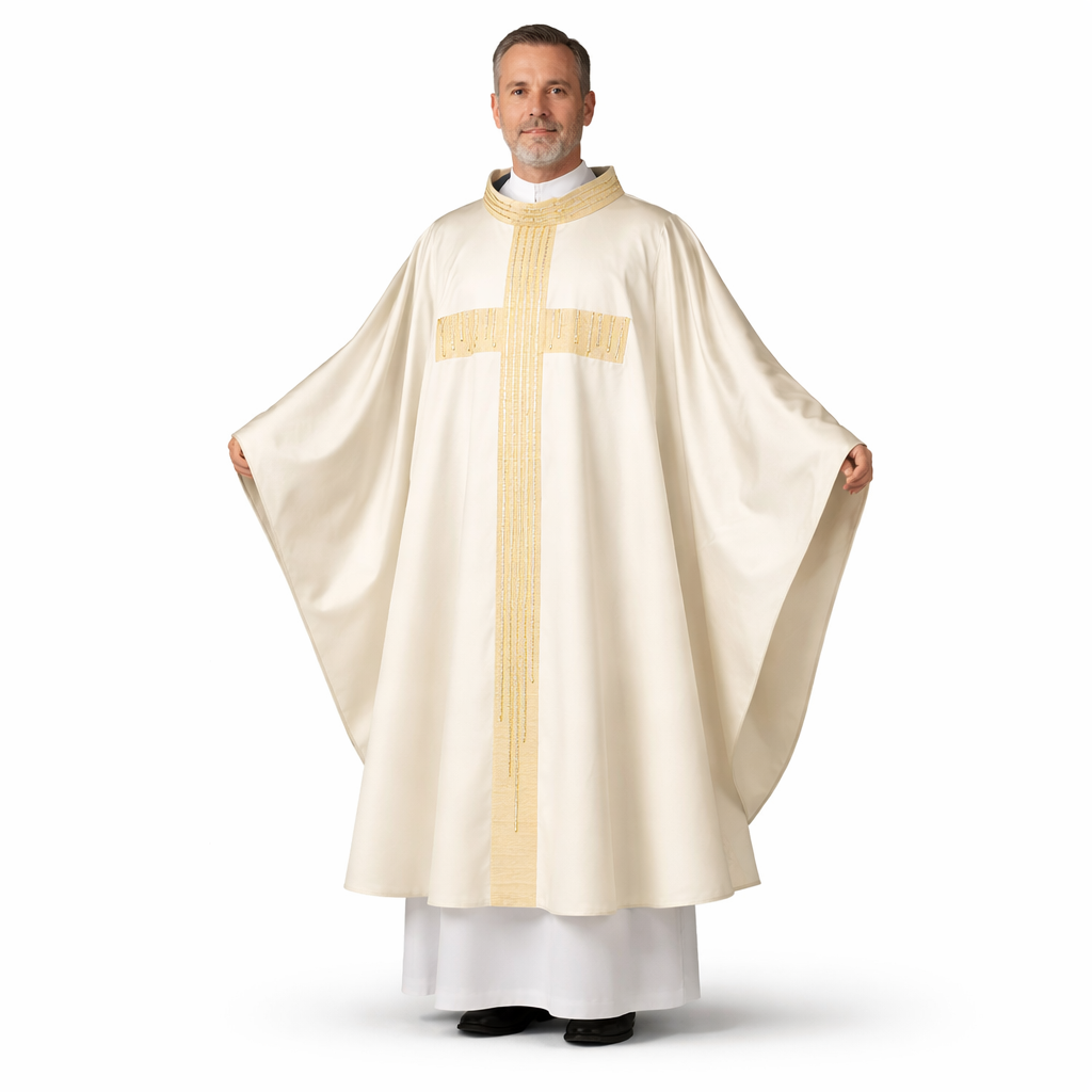 Casula Collo Coreana Stolone TAU (Colori Liturgici Disponibili)