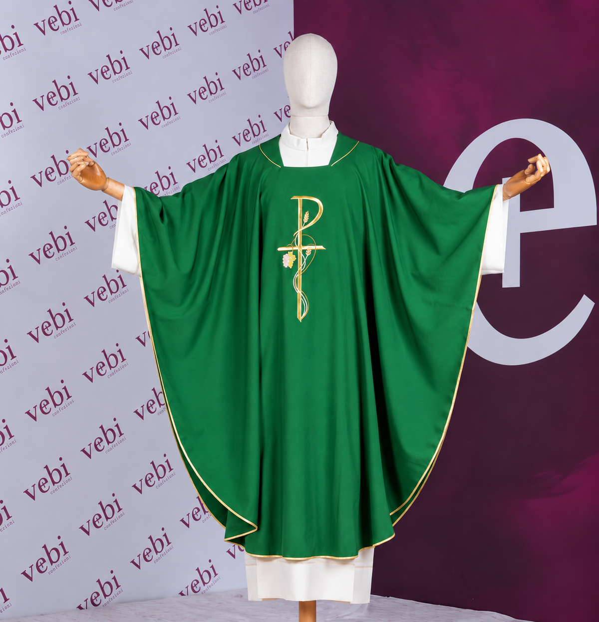 Casula con Ricamo Spiga e Uva (Colori Liturgici Disponibili)