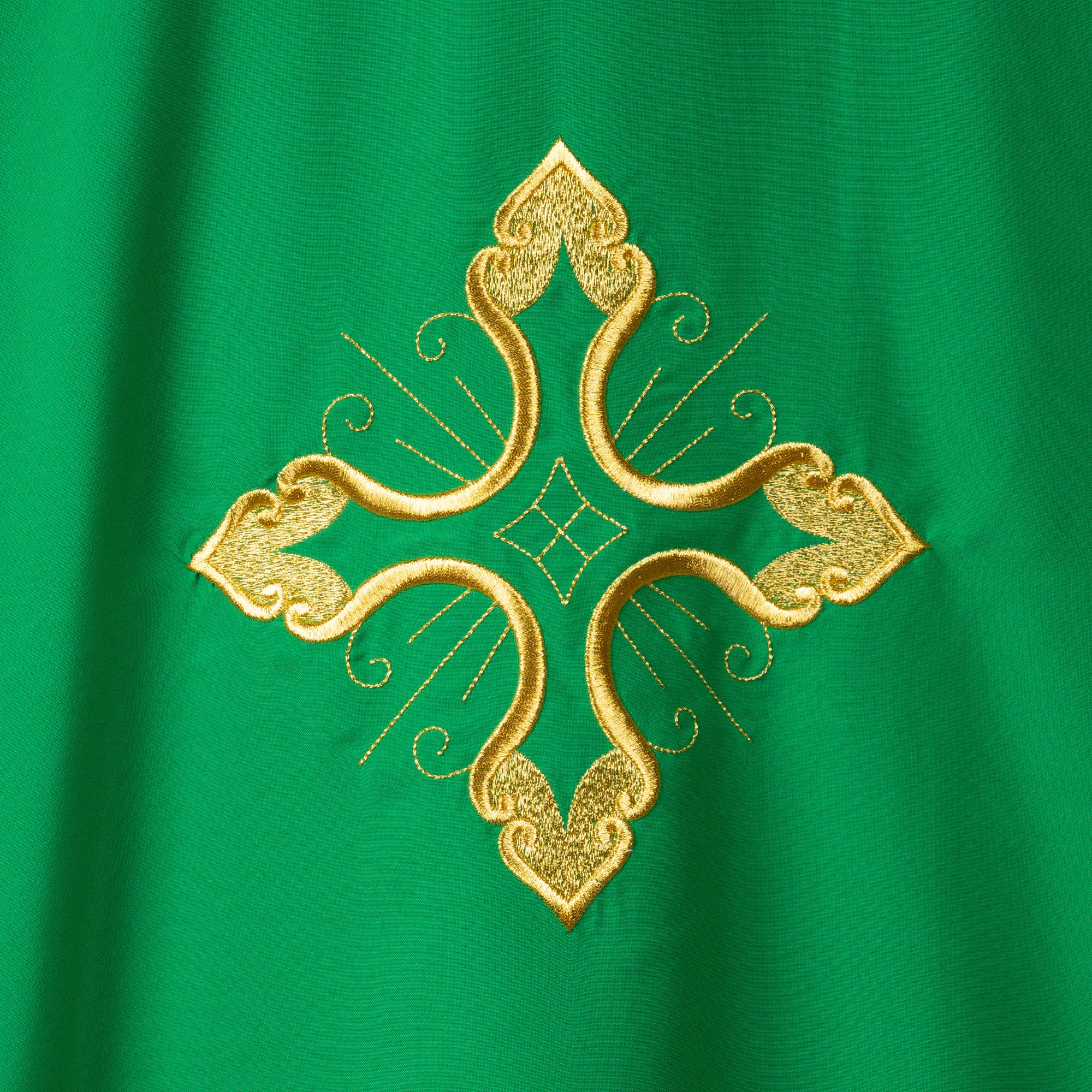 Dalmatica Diaconale Ricamo Croce Oro (Colori Liturgici Disponibili)