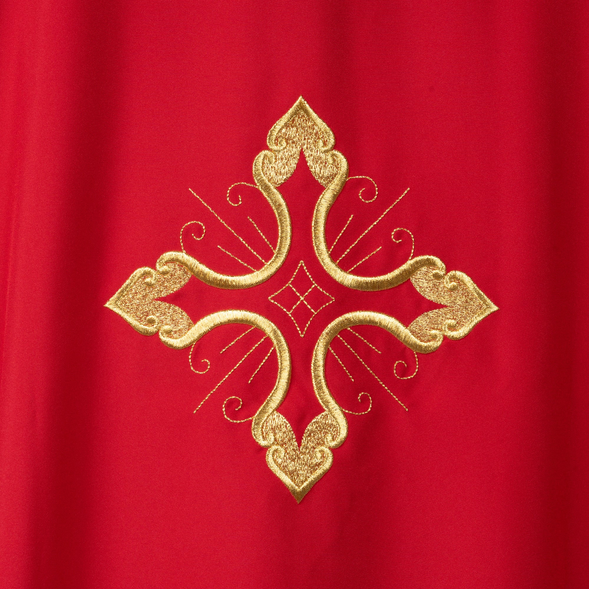 Dalmatica Diaconale Ricamo Croce Oro (Colori Liturgici Disponibili)