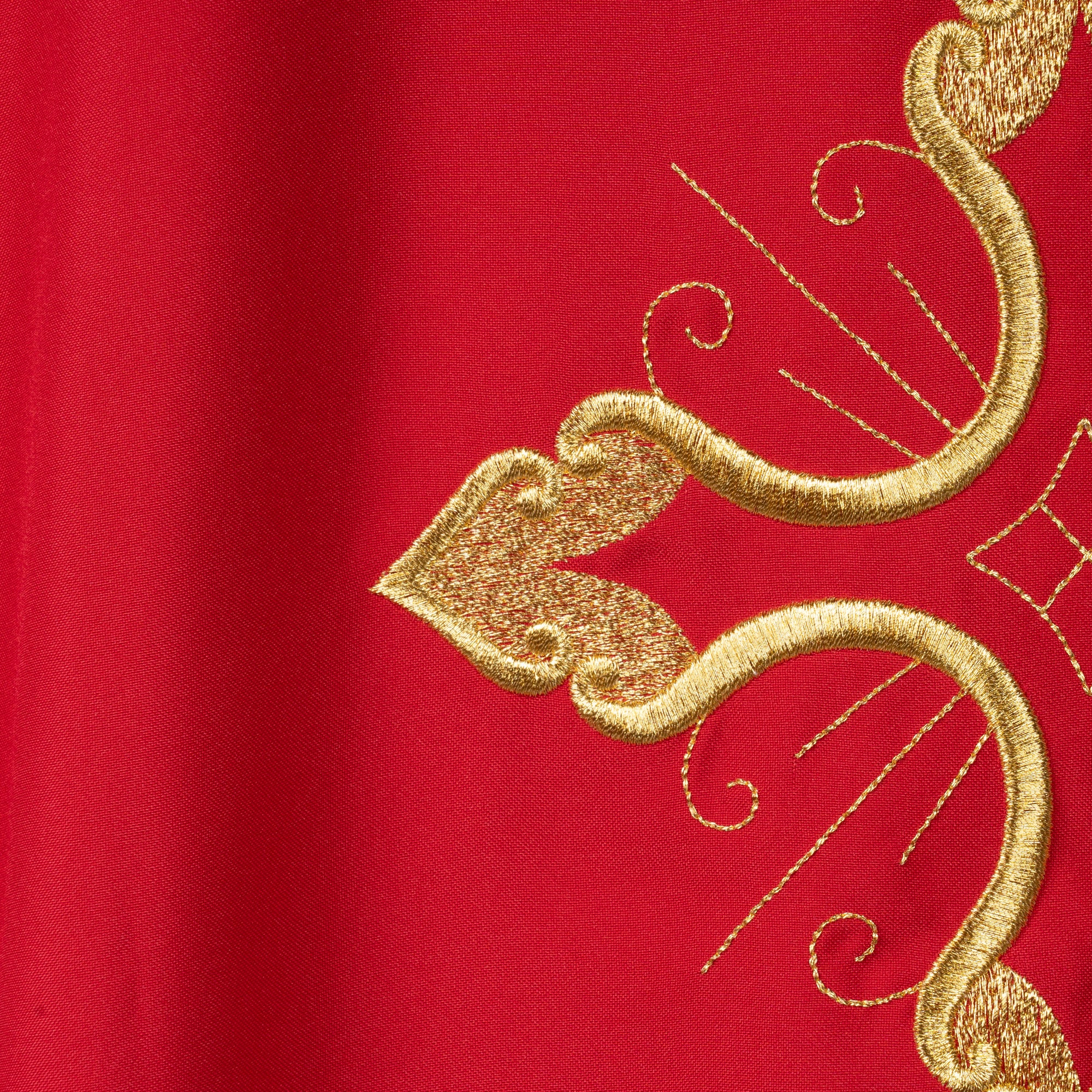 Dalmatica Diaconale Ricamo Croce Oro (Colori Liturgici Disponibili)