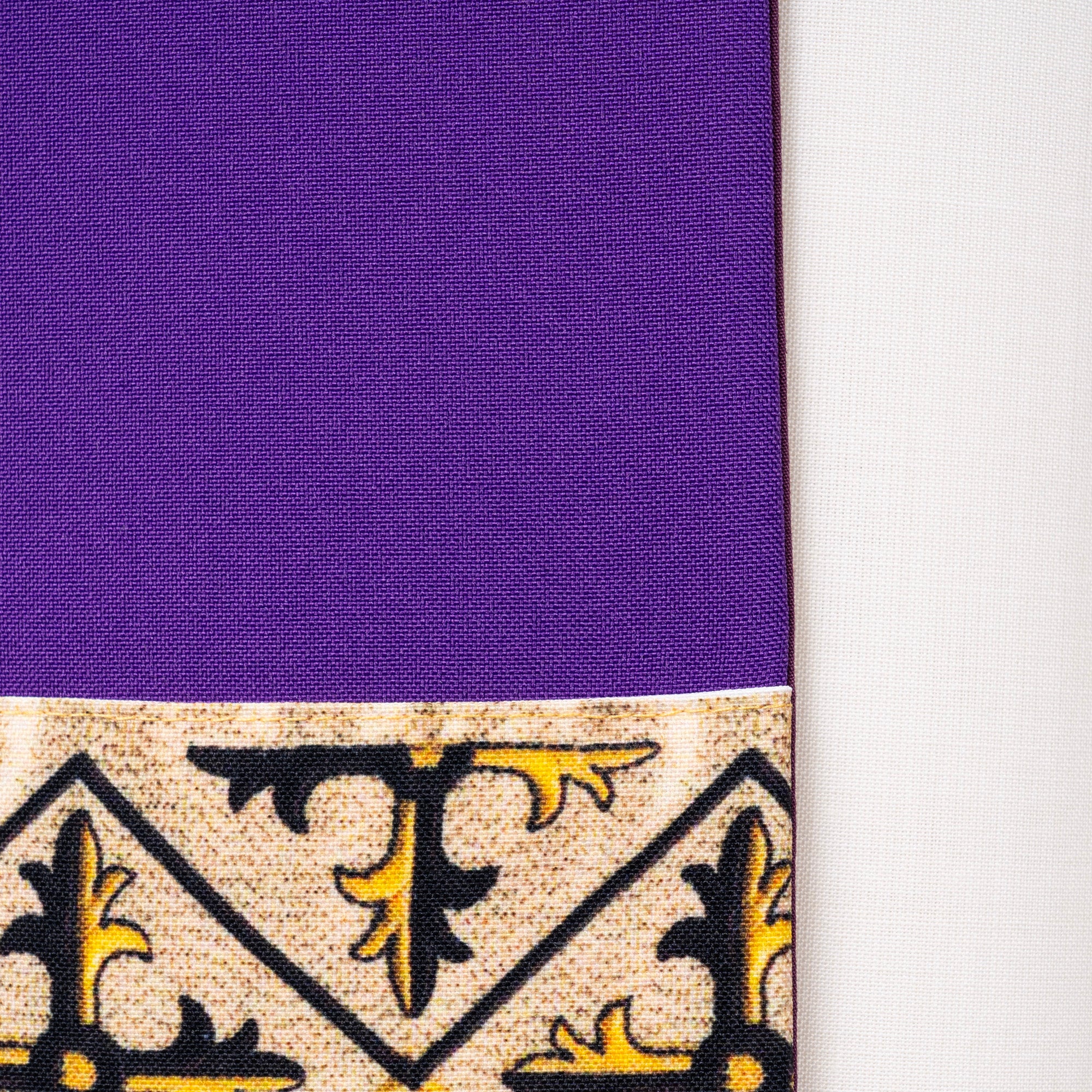 Stola Semplice con Bordo Croci (Colori Liturgici Disponibili)