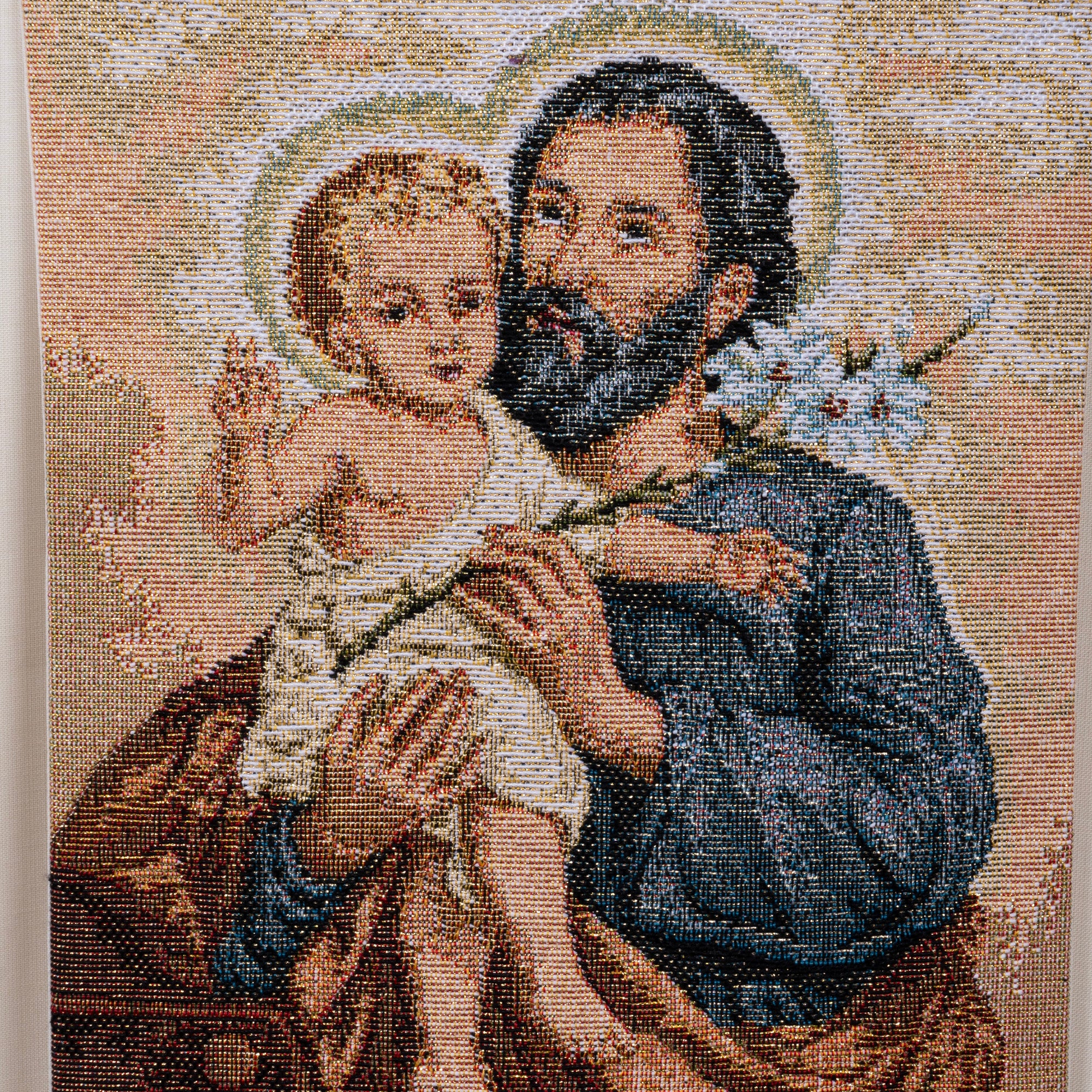 Palio-scapolare Misto Cotone Raffigurazione S. Giuseppe e Bambino Gesù
