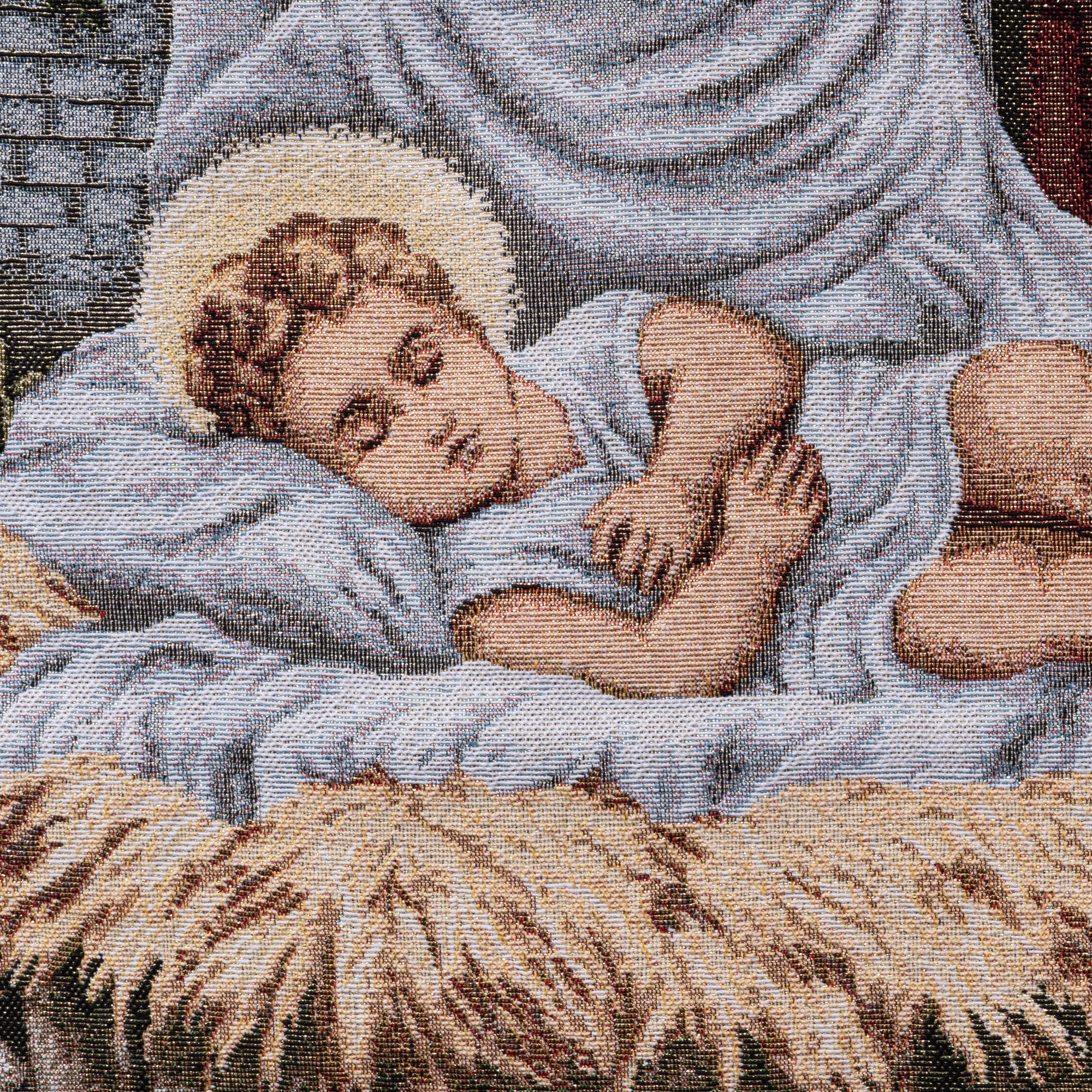 Coprileggio Liturgico Avvento-Natività Double -Face in Misto Cotone