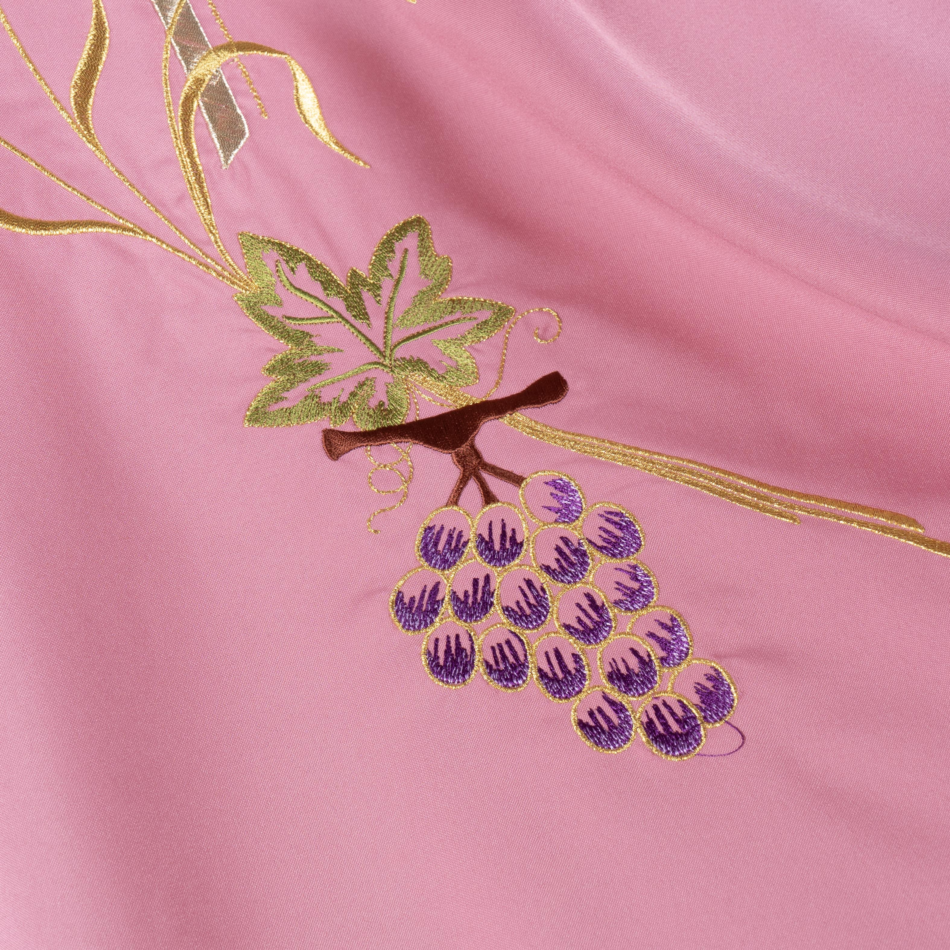 Casula per Liturgie con Ricamo Croce Spiga Uva (Colori Liturgici + Rosa Disponibili)