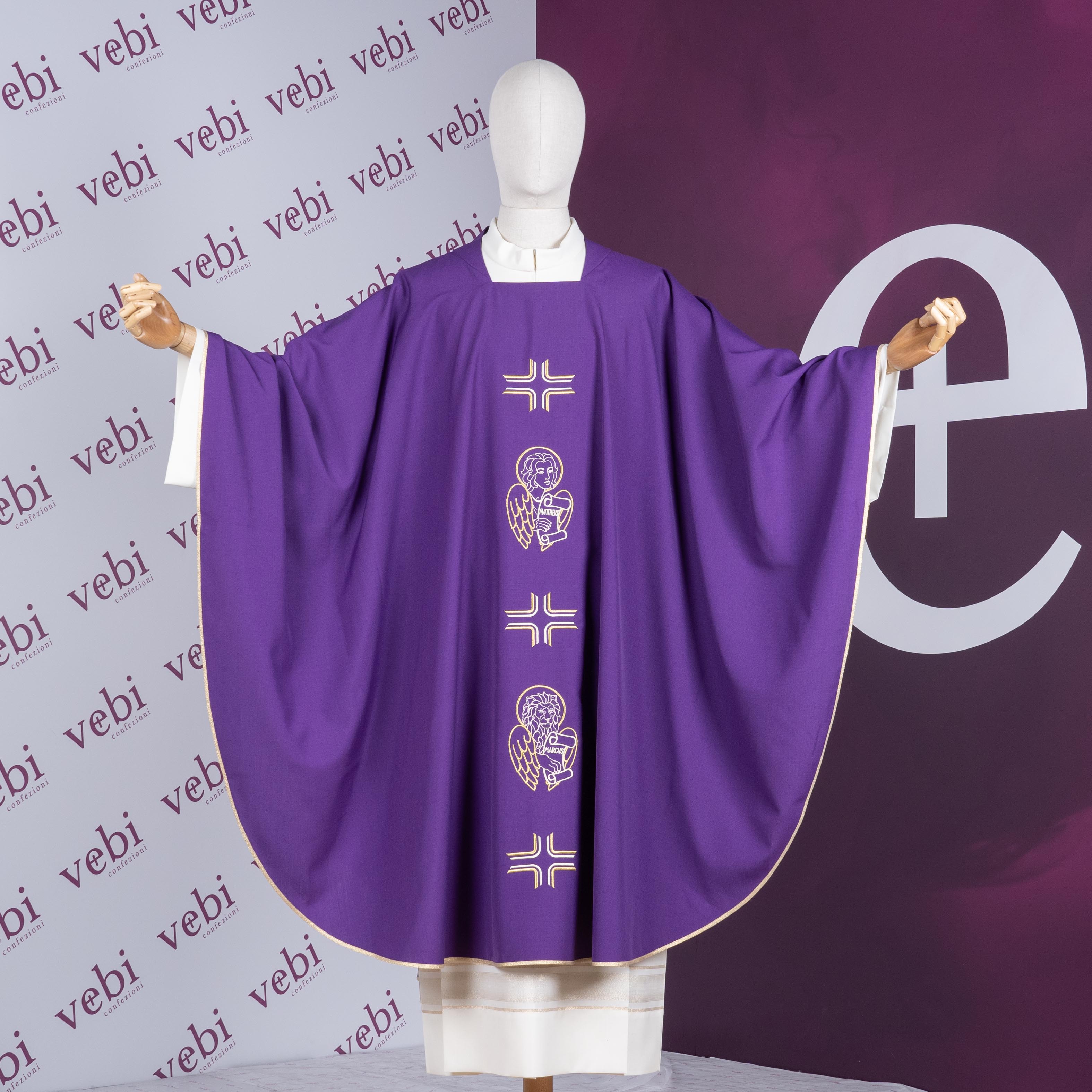 Casula in Lana e Misto Lana (Colori Liturgici, Morello e Rosa Disponibili)