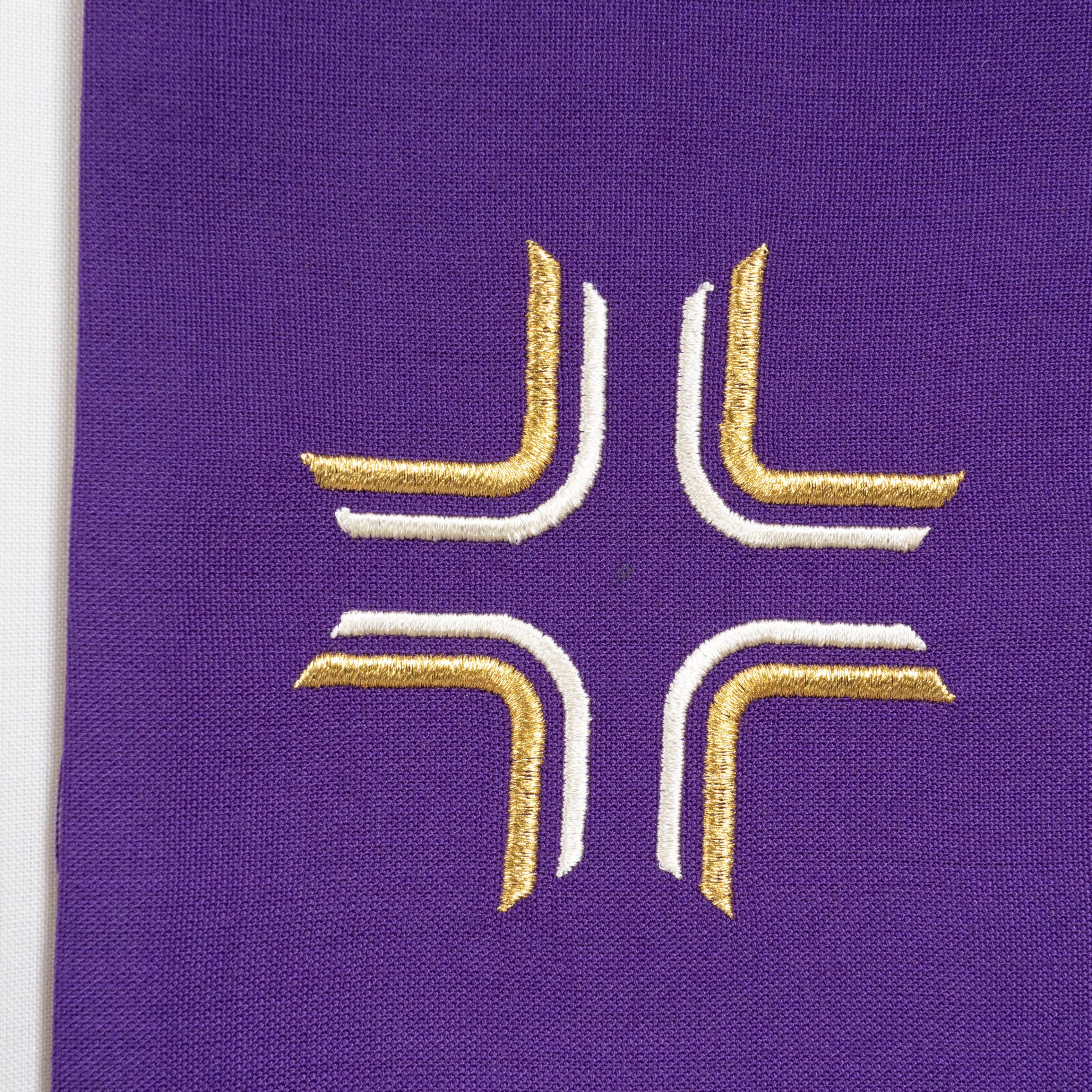 Casula in Terital Lana con Ricamo Uva e Grano (Disp. 4 Colori Liturgici)
