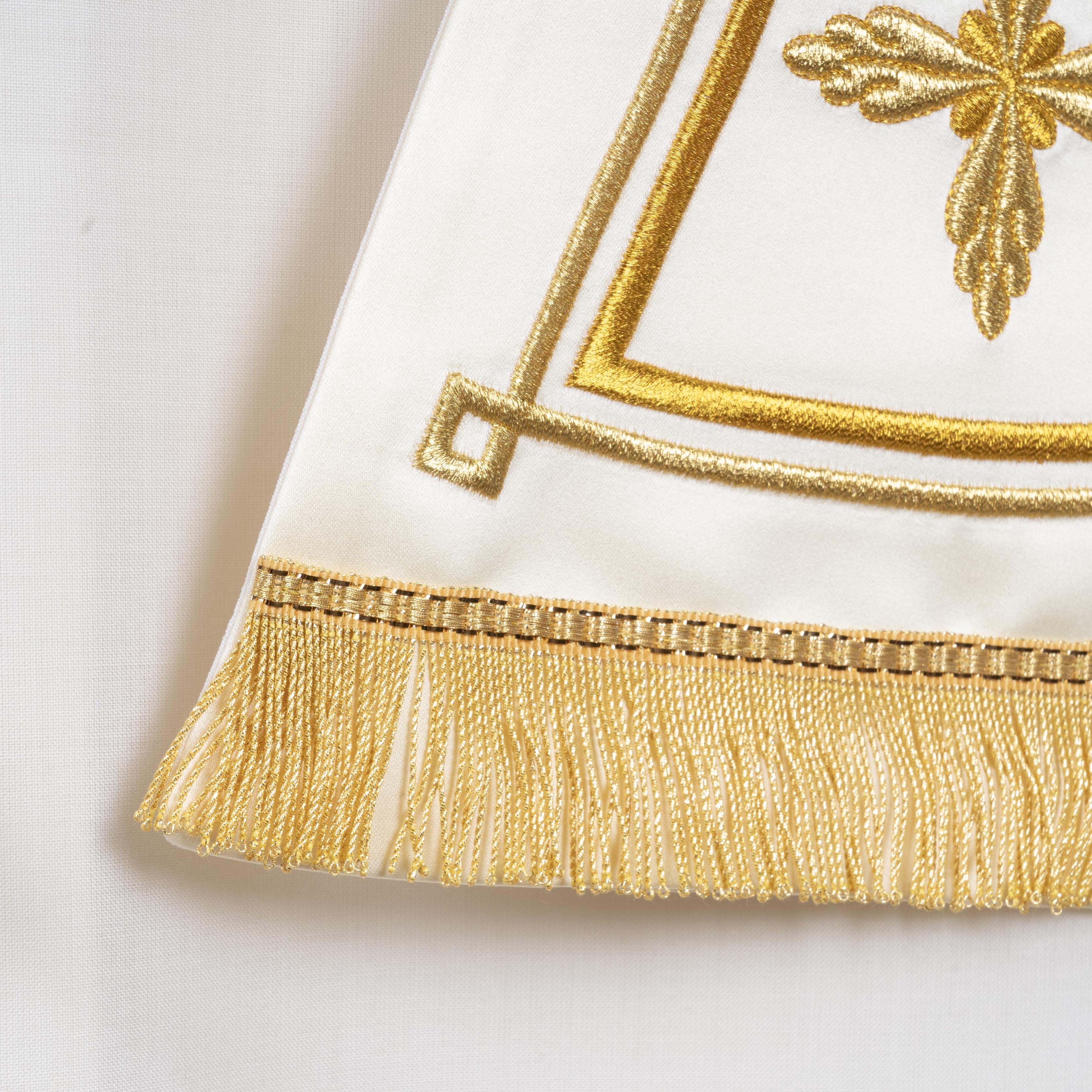 Stola Romana per Sacerdote in Raso e Seta con Ricami 4 varianti Colore