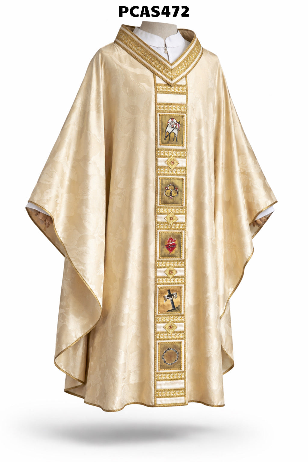 Casula in seta dipinta a mano