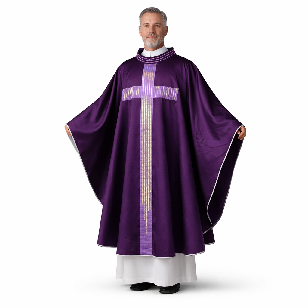 Casula Collo Coreana Stolone TAU (Colori Liturgici Disponibili)