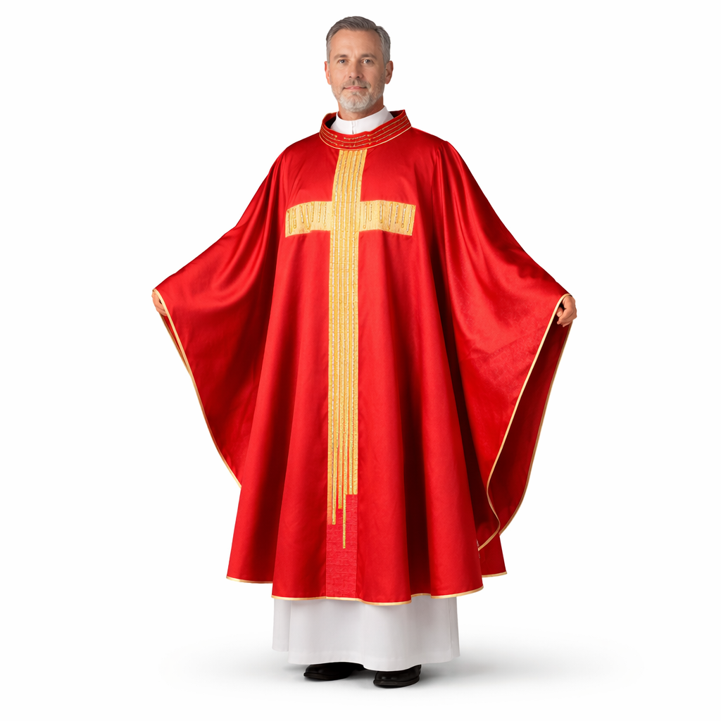 Casula Collo Coreana Stolone TAU (Colori Liturgici Disponibili)