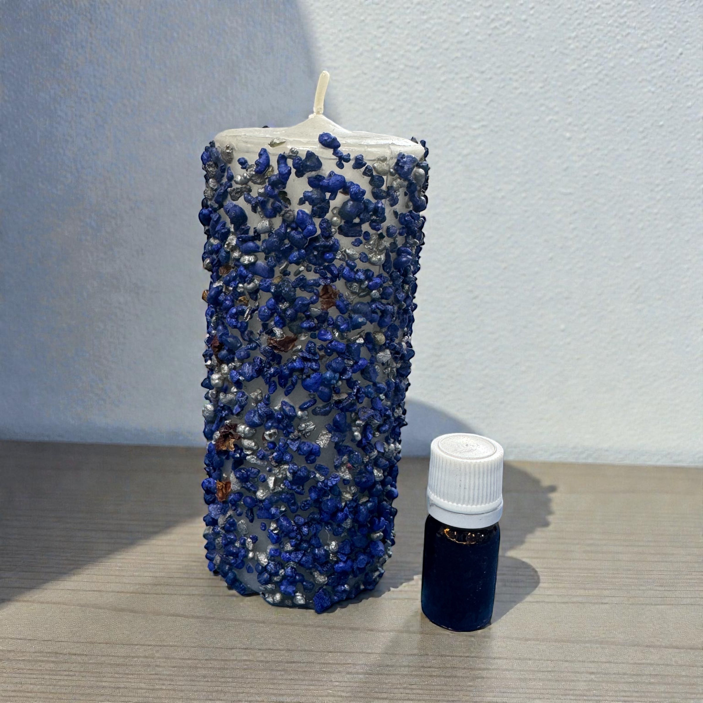 Candela votiva con incenso Madonna di Lourdes