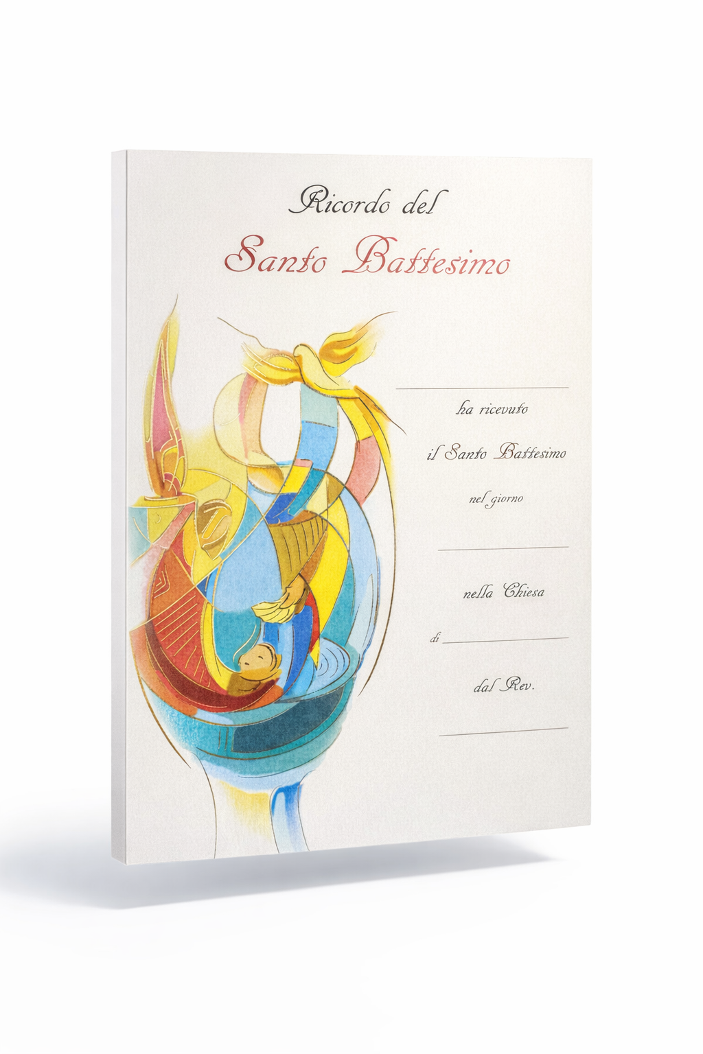 Pergamena ricordo Santa Battesimo
