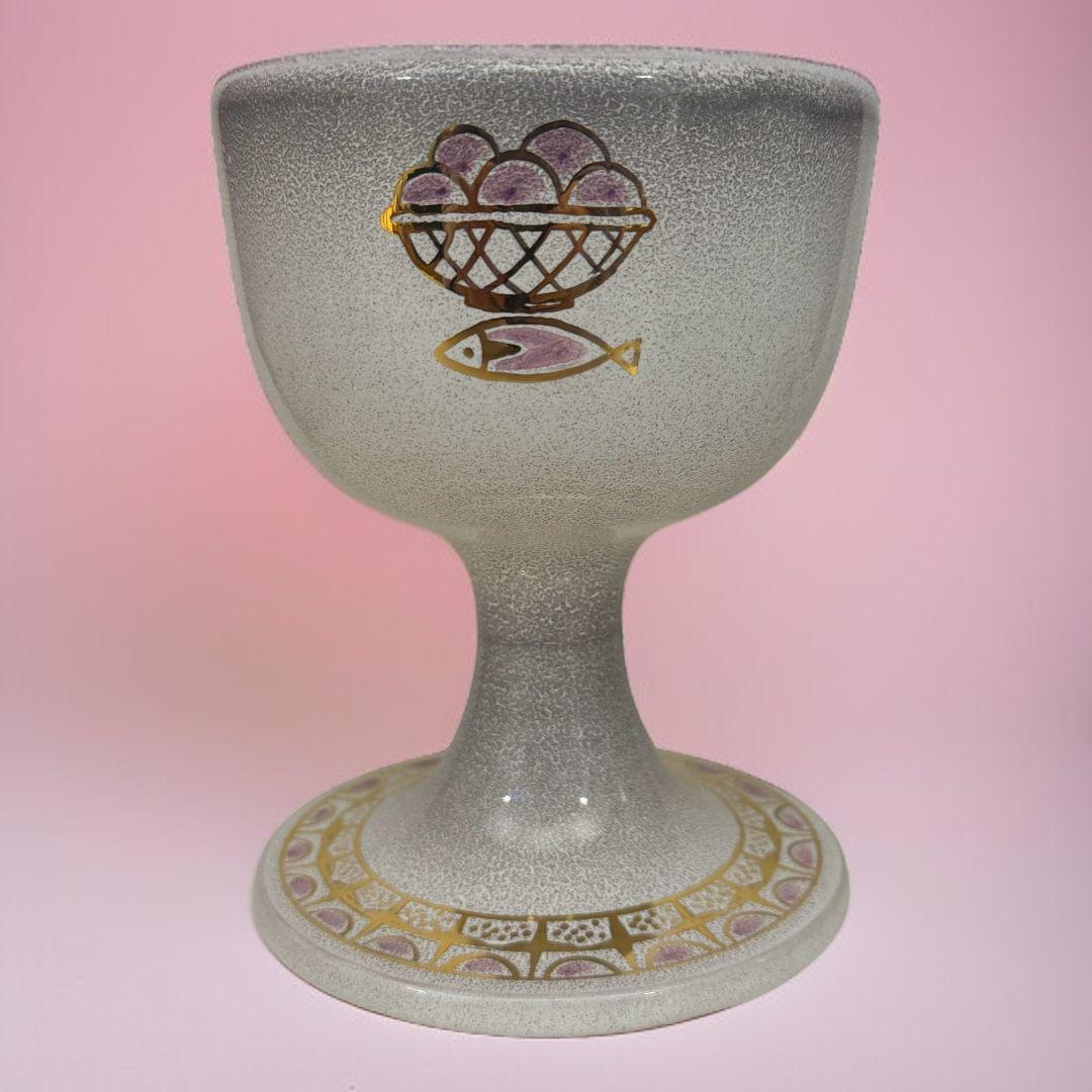 Completo Calice, Patena,Piattino in Ceramica Perlata Sconto Quantità