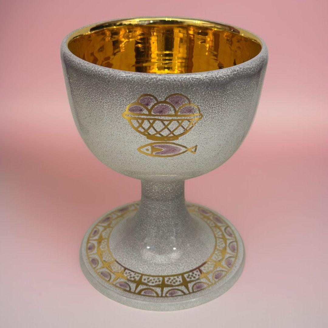 Completo Calice, Patena,Piattino in Ceramica Perlata Sconto Quantità