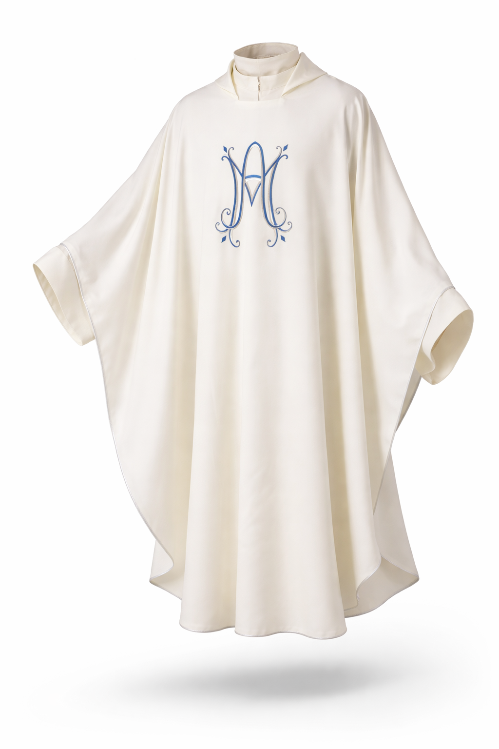 Casula con Monogramma Mariano in Tessuto Leggero