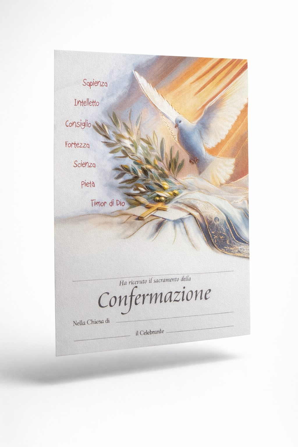 Pergamena Santa Cresima