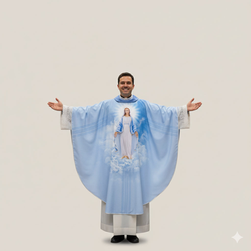 Casula Mariana stampata Madonna Miracolosa