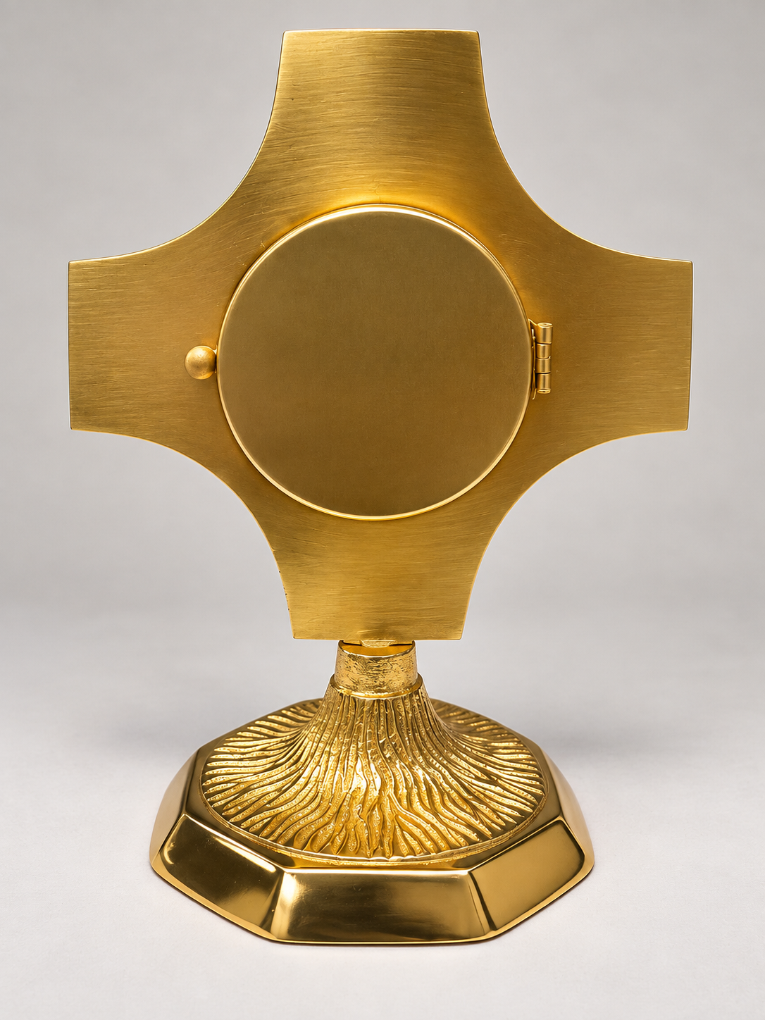 Reliquiario in ottone dorato 18 cm